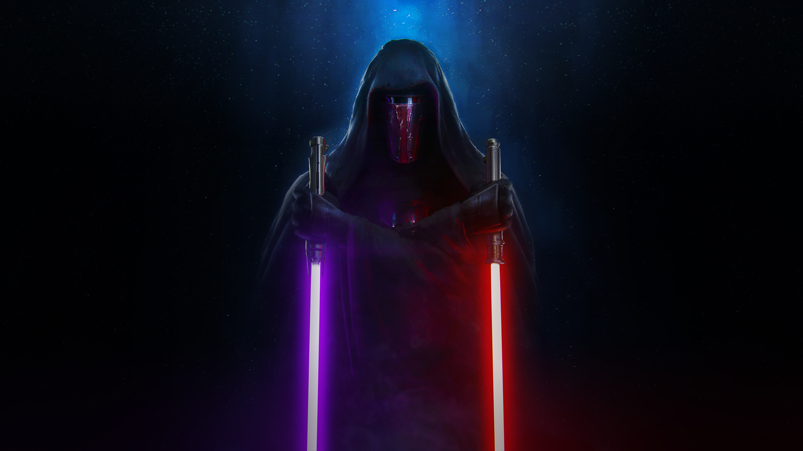 General 2560x1440 Star Wars Darth Revan science fiction Sith lightsaber mask hoods artwork