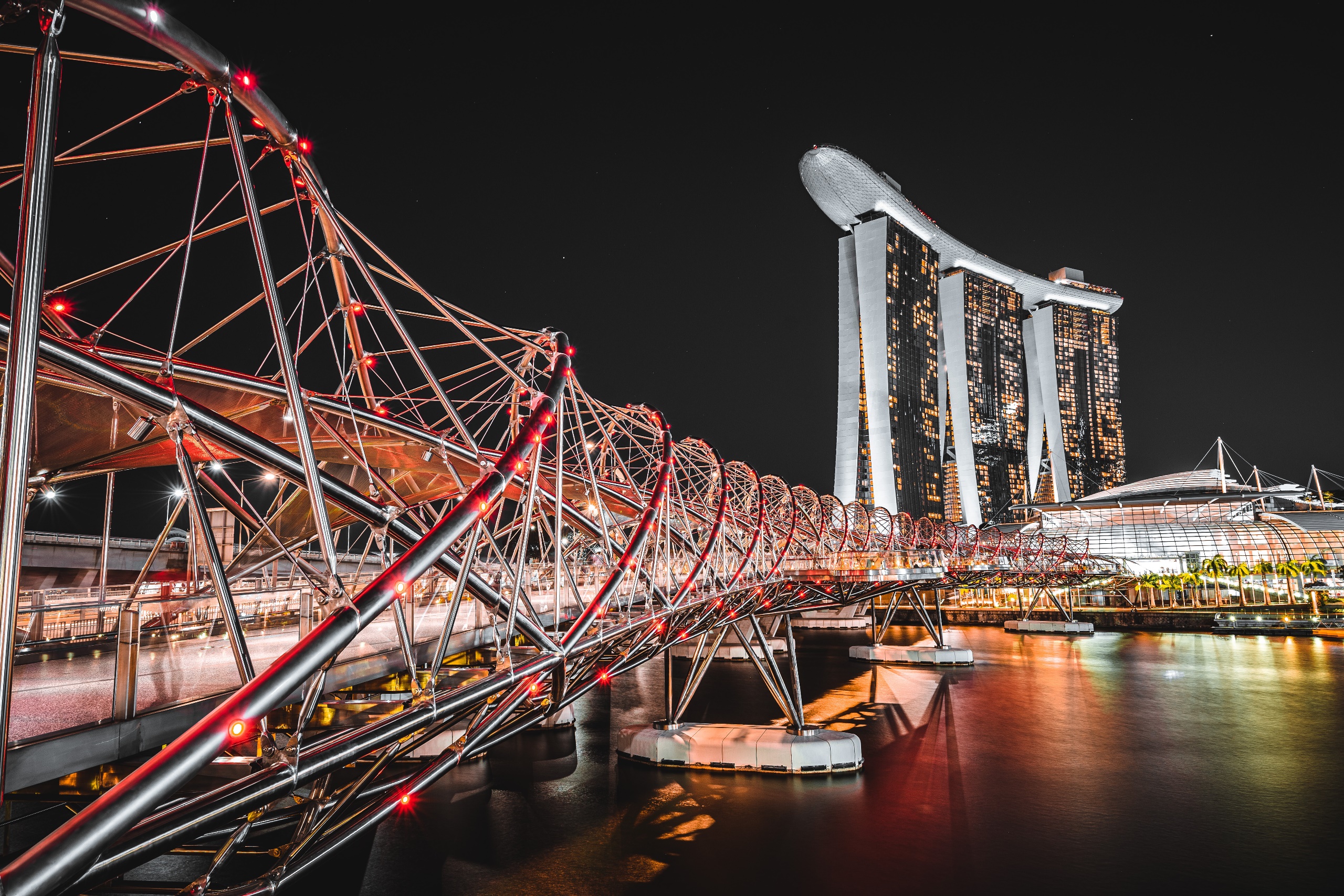 General 2560x1707 night city cityscape Singapore Asia