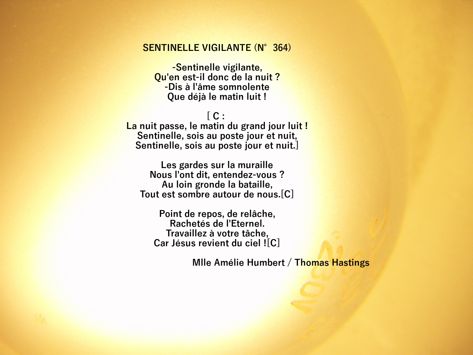 General 1600x1200 light bulb text French song Jesus Christ lights