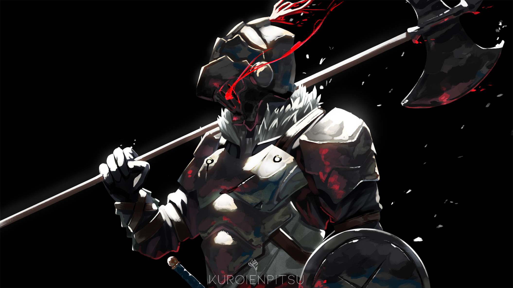 Anime 2110x1187 Goblin Slayer armor fantasy art artwork weapon