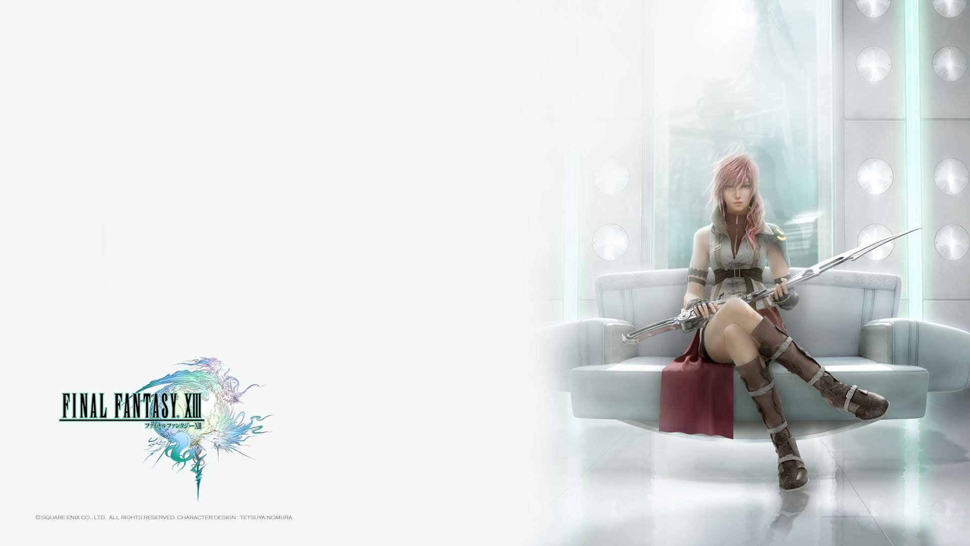 General 1920x1080 Games posters Final Fantasy XIII Claire Farron Gunblade video games video game characters Square Enix Final Fantasy