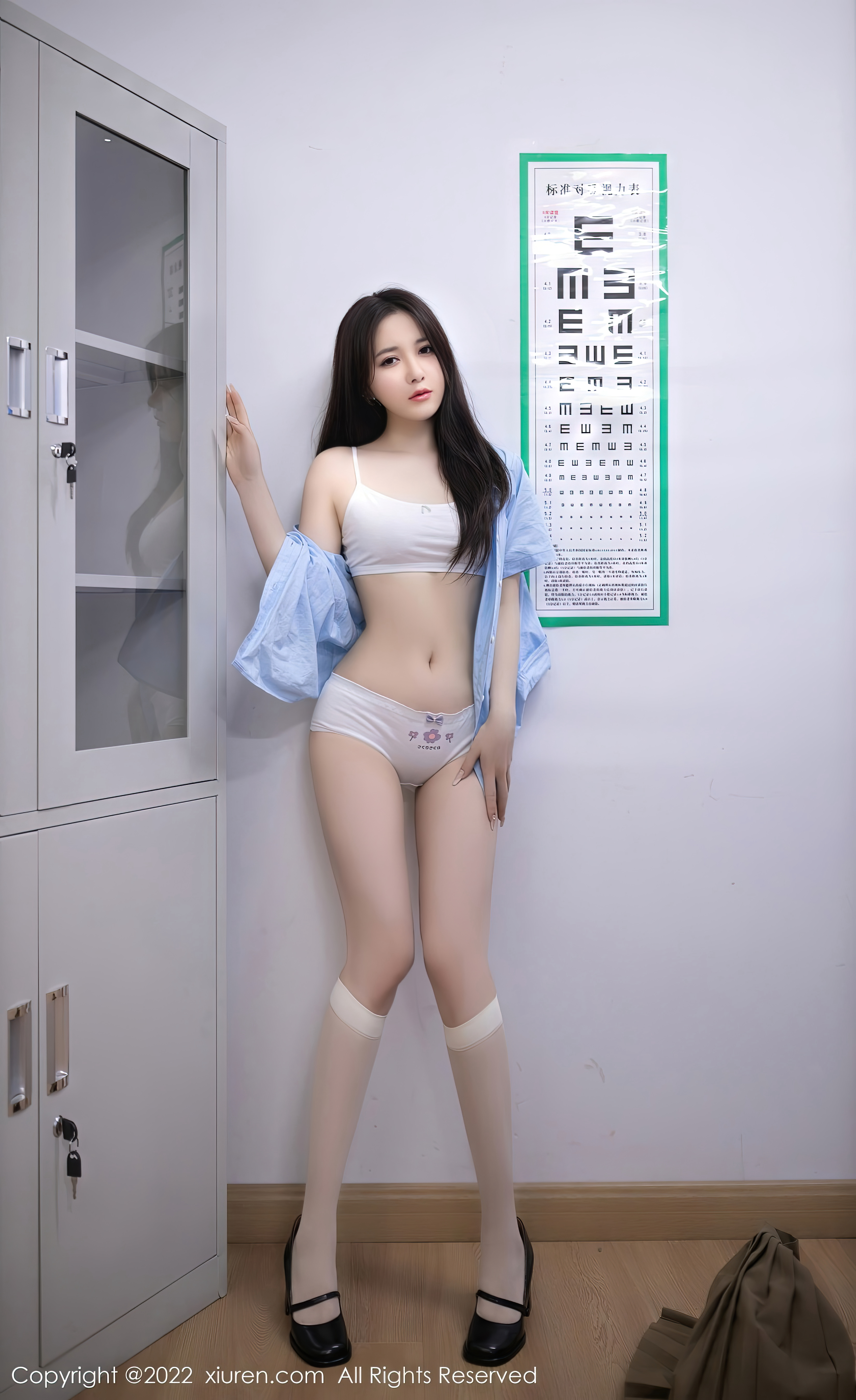 People 3303x5400 women indoors stockings white stockings Asian Yu Zi Jiang