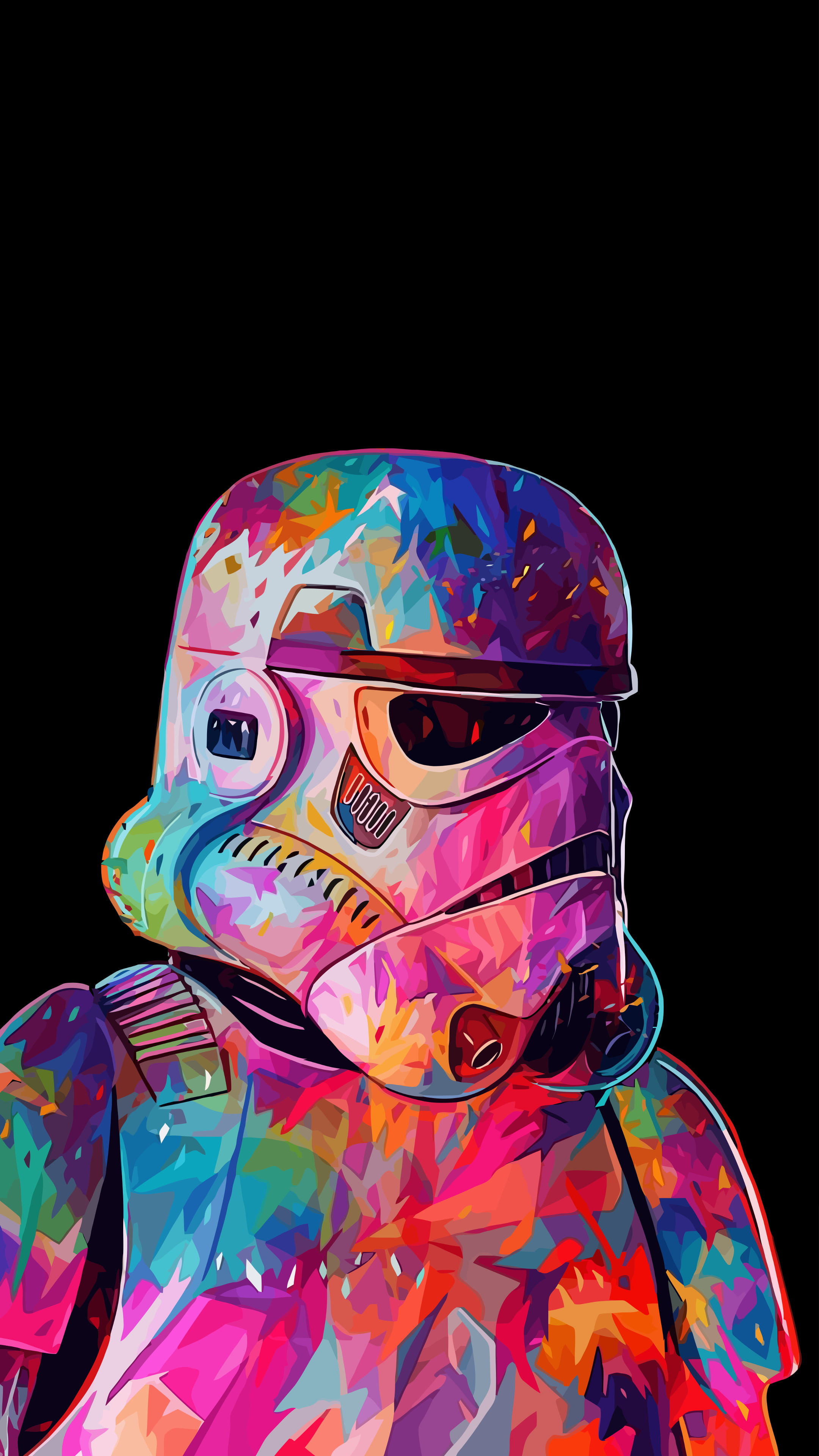 General 2160x3840 simple background portrait display digital art movie characters helmet Star Wars minimalism black background soldier stormtrooper