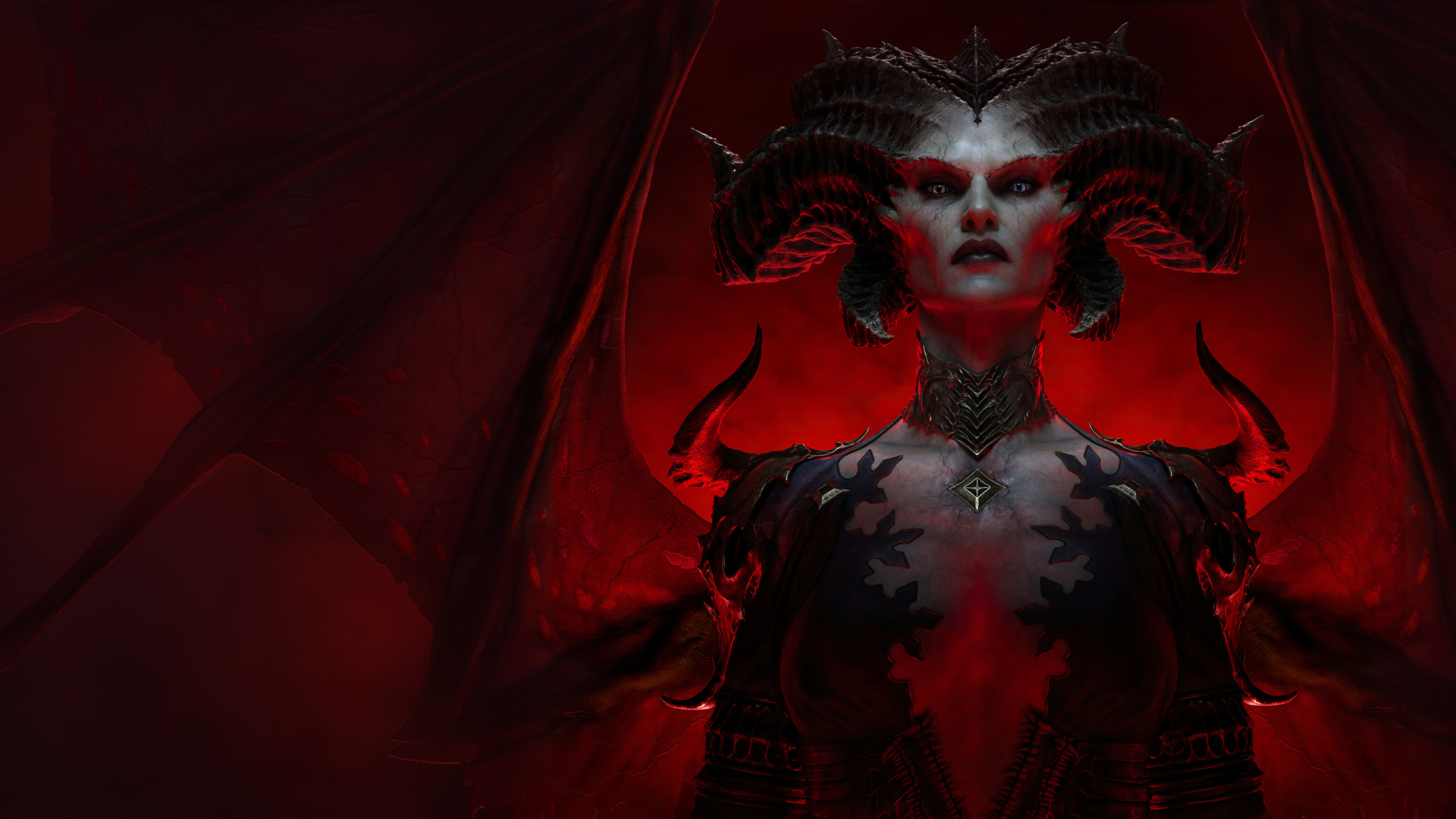 General 3840x2160 Lilith (Diablo) Diablo Blizzard Entertainment video game characters video games minimalism demon eyes Diablo IV