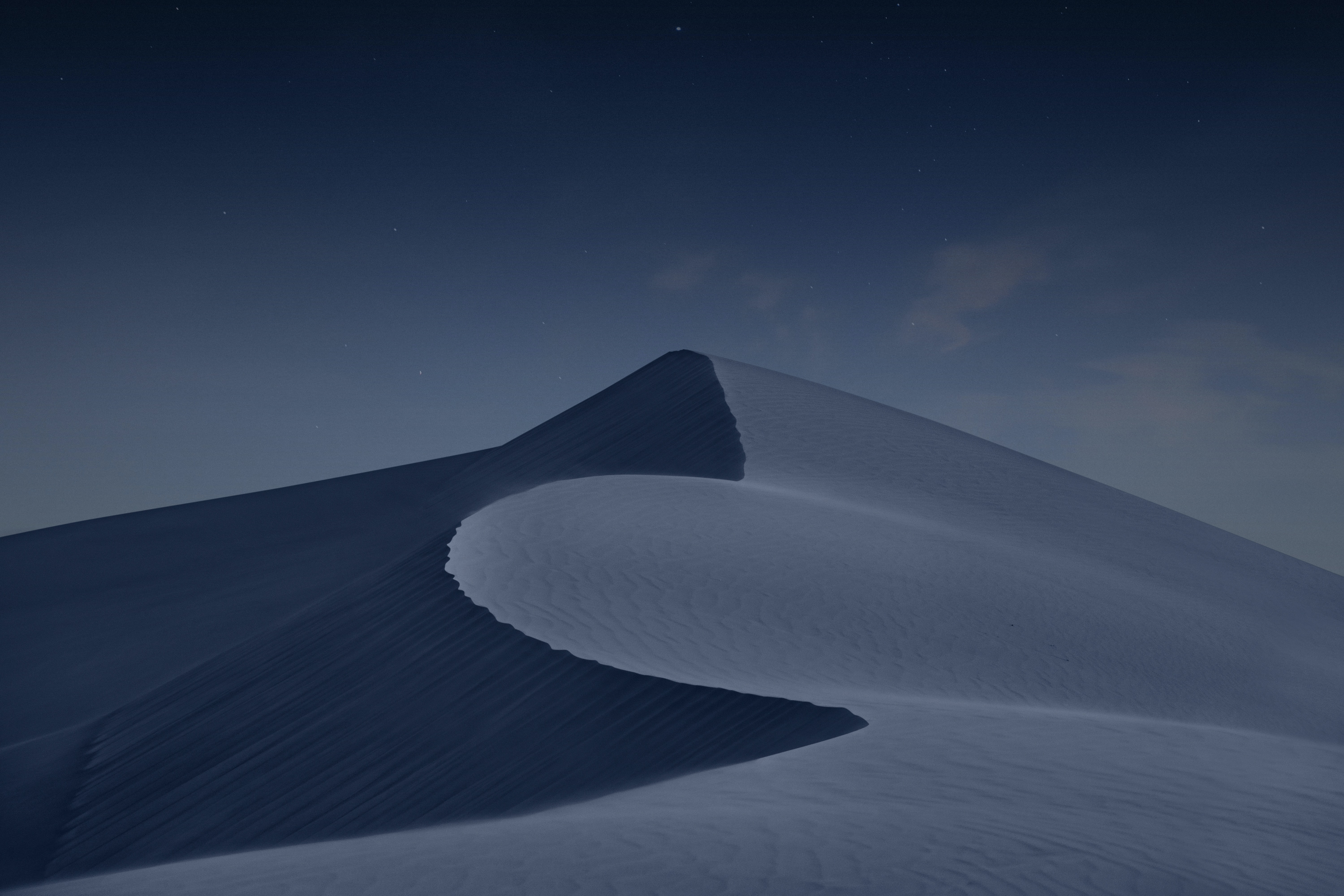 General 6000x4000 desert nature dunes night United Arab Emirates sky simple background minimalism sand