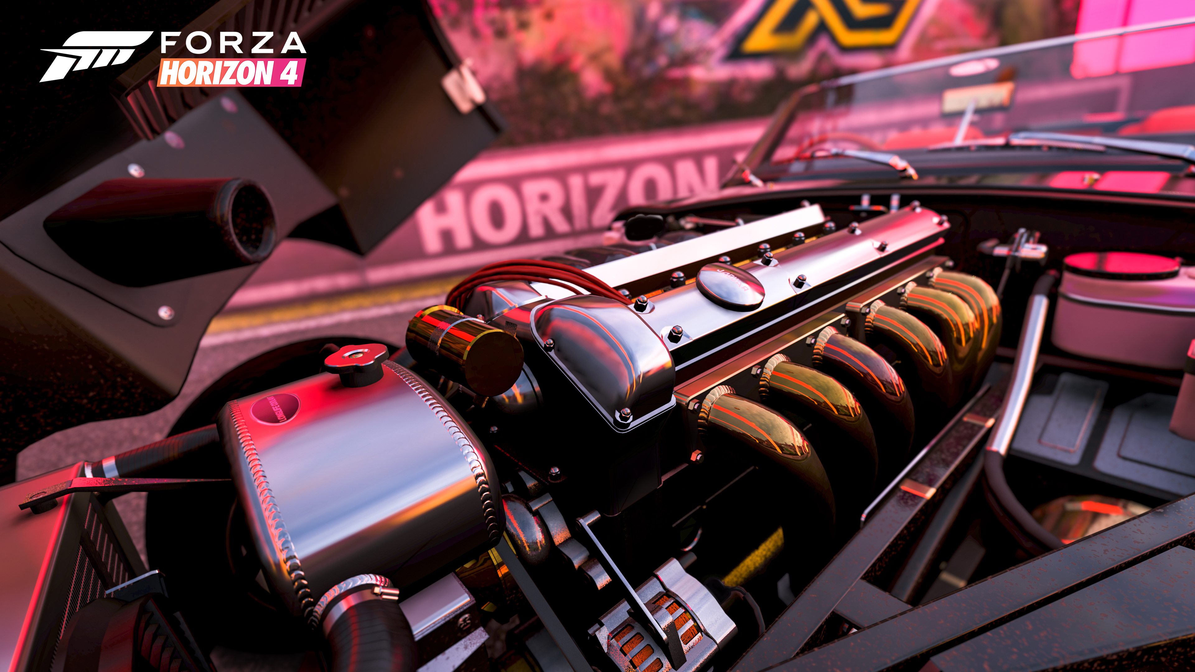 General 3840x2160 Forza Horizon 4 video games engine logo car