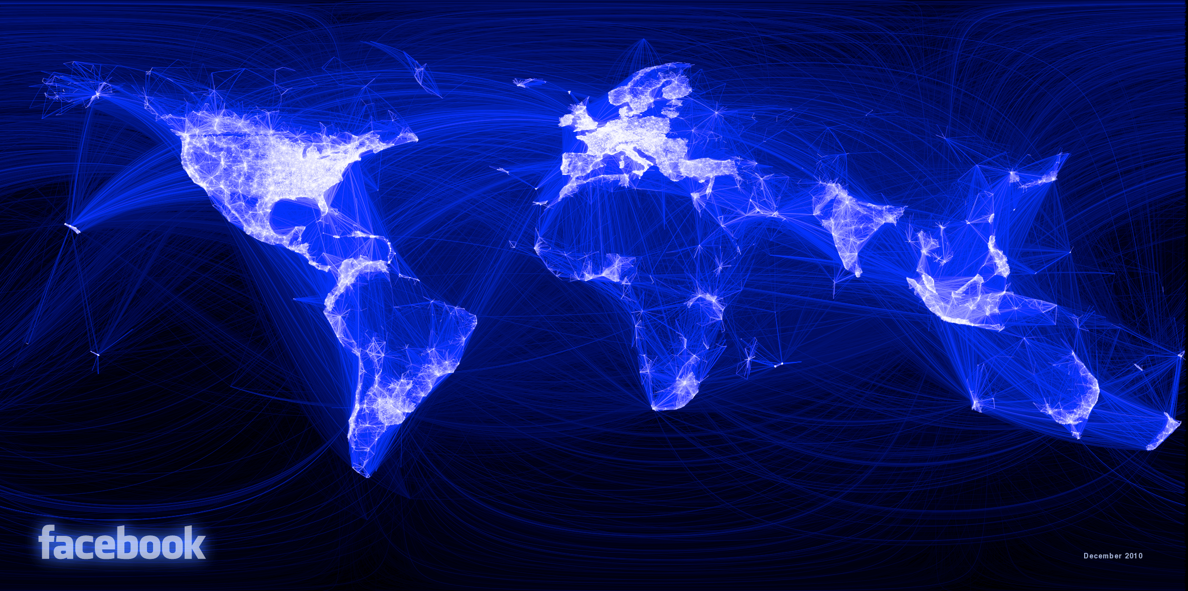 General 2368x1179 world map Facebook connectivity social media simple background minimalism