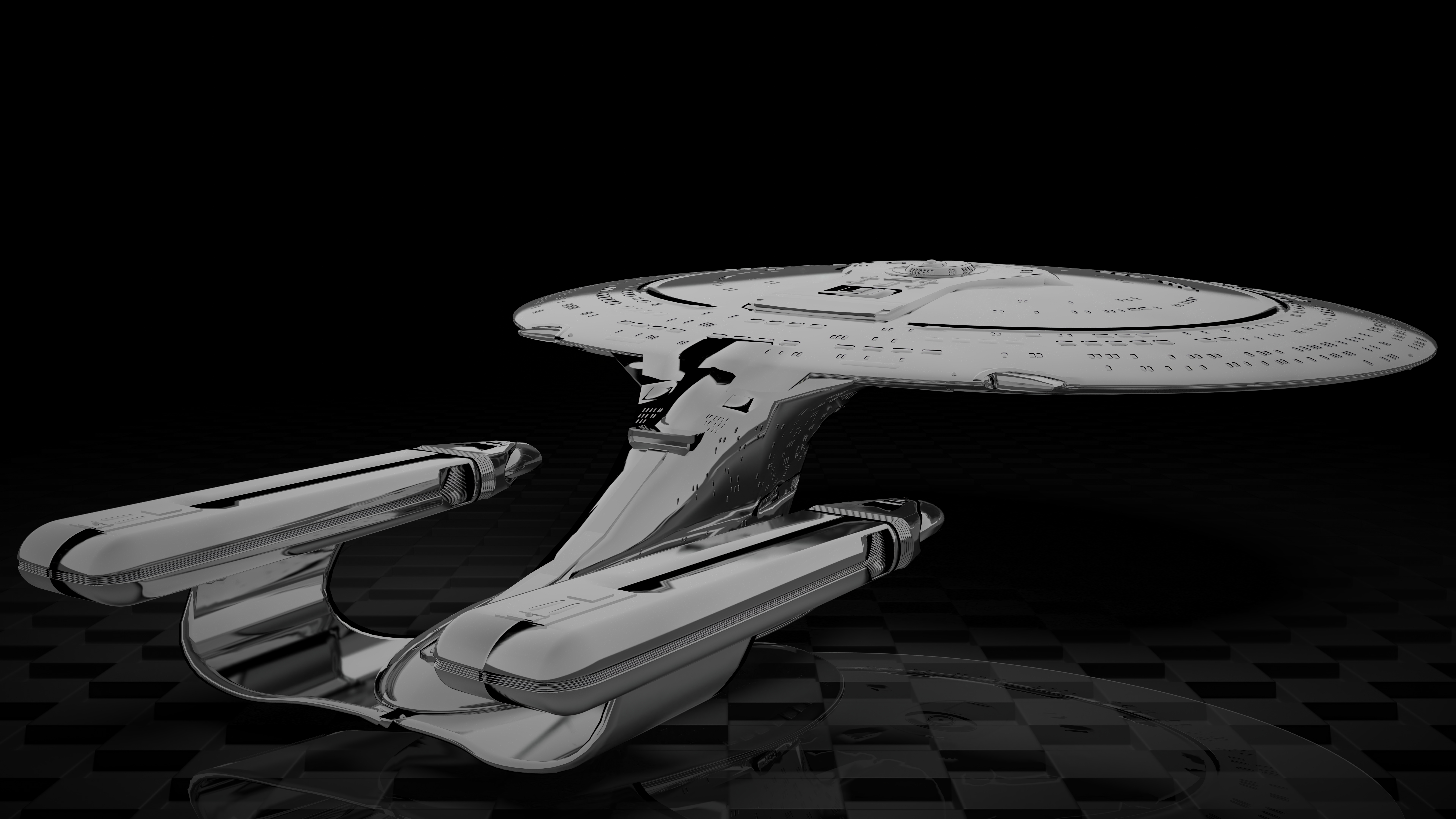 General 7680x4320 Star Trek Ships CGI Star Trek spaceship