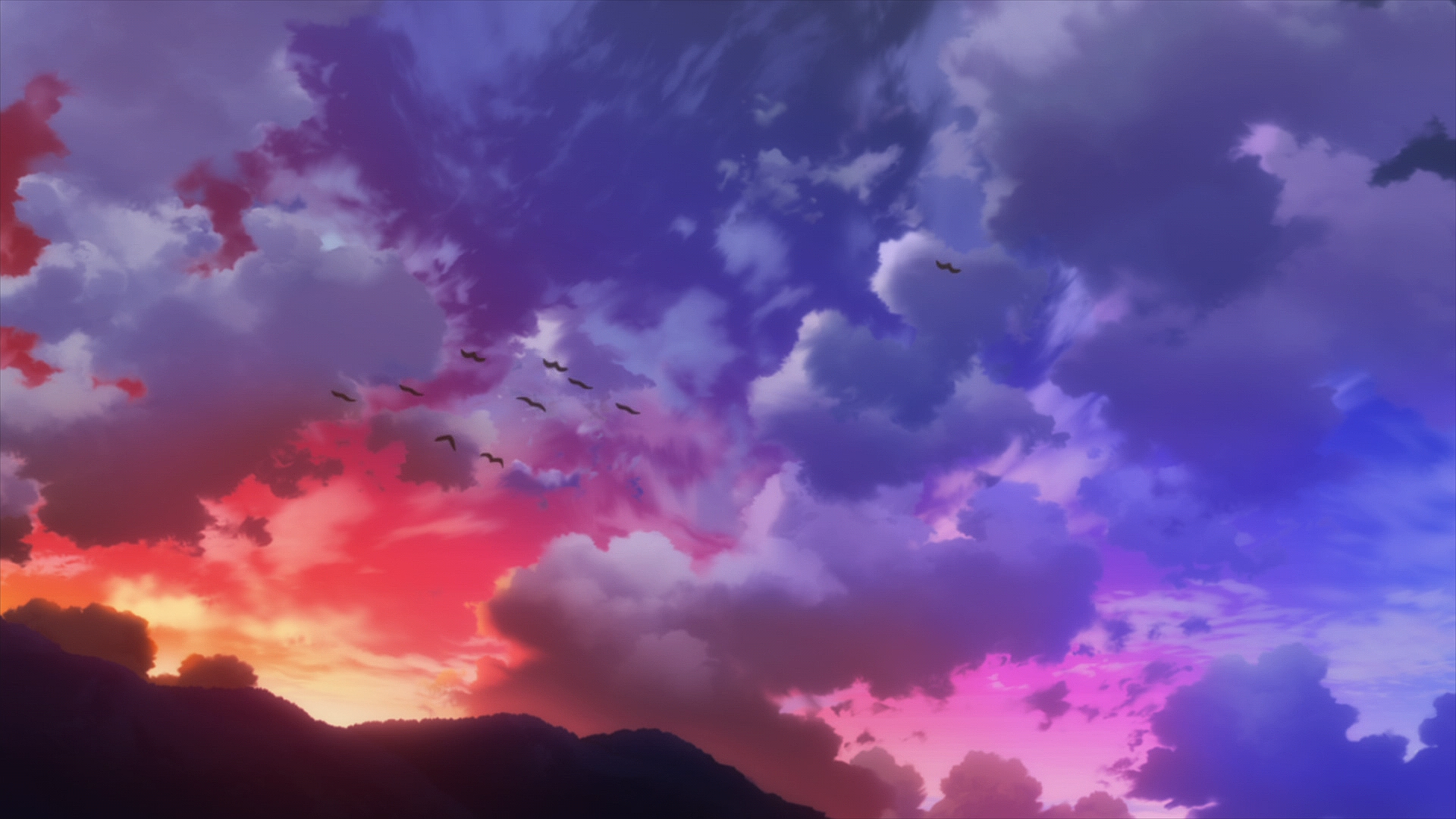 Anime 1920x1080 Re:Zero Kara Hajimeru Isekai Seikatsu screen shot anime anime screenshot sky clouds birds animals