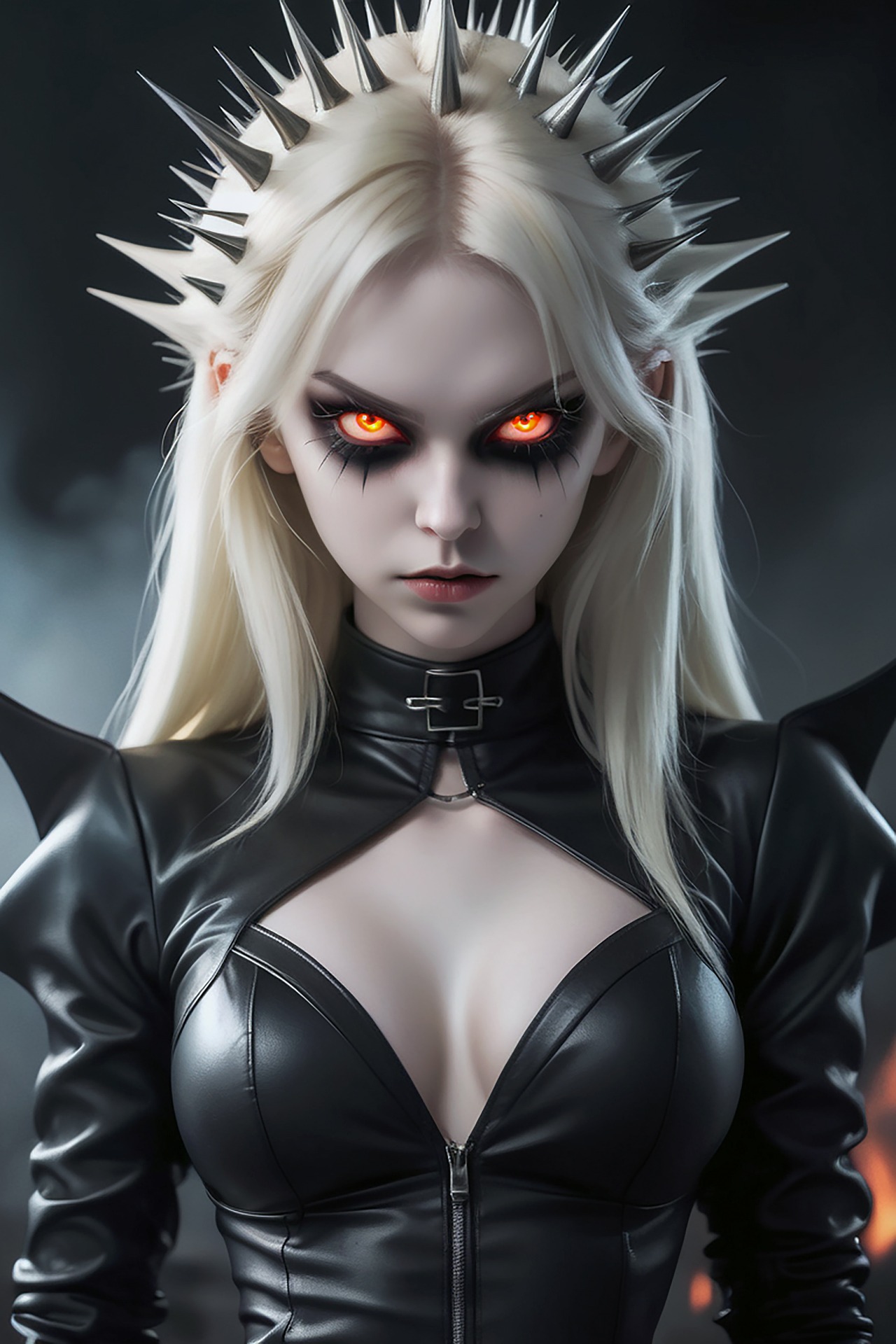 General 1280x1920 succubus demon girls demoness demon fantasy girl creepy fantasy art dark fantasy evil horror digital art AI art