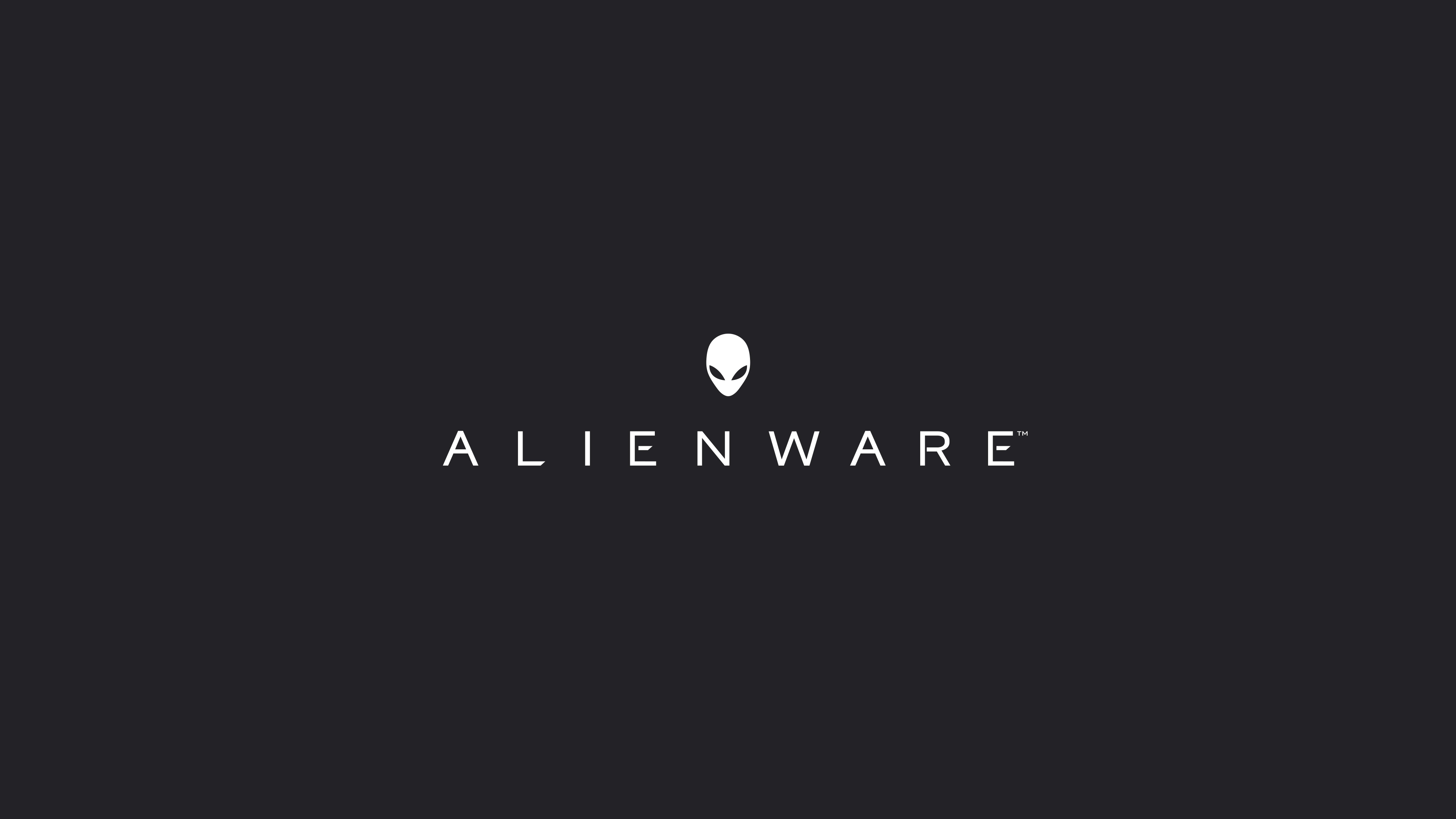 General 3840x2160 Alienware digital art minimalism simple background logo