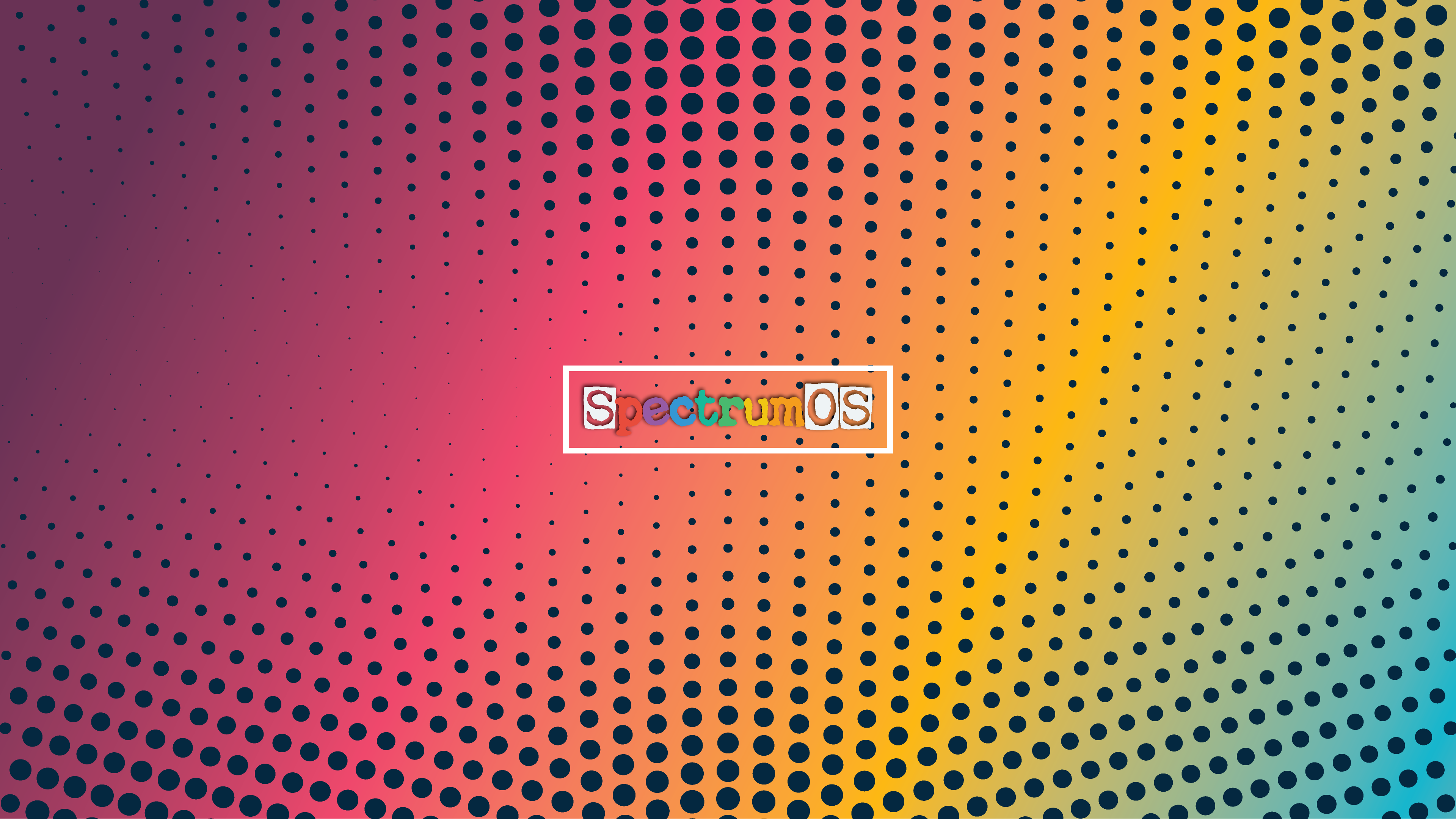 General 3840x2160 Linux SpectrumOS Arch Linux minimalism simple background logo colorful operating system