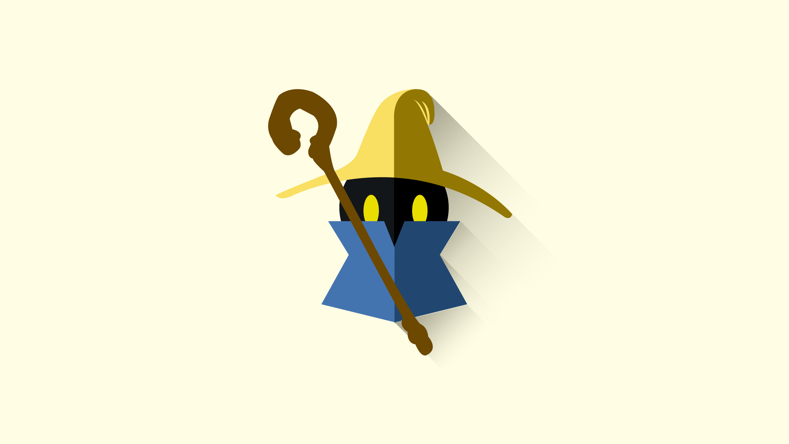 General 2560x1440 Final Fantasy minimalism Black Mage video game characters video games Square Enix