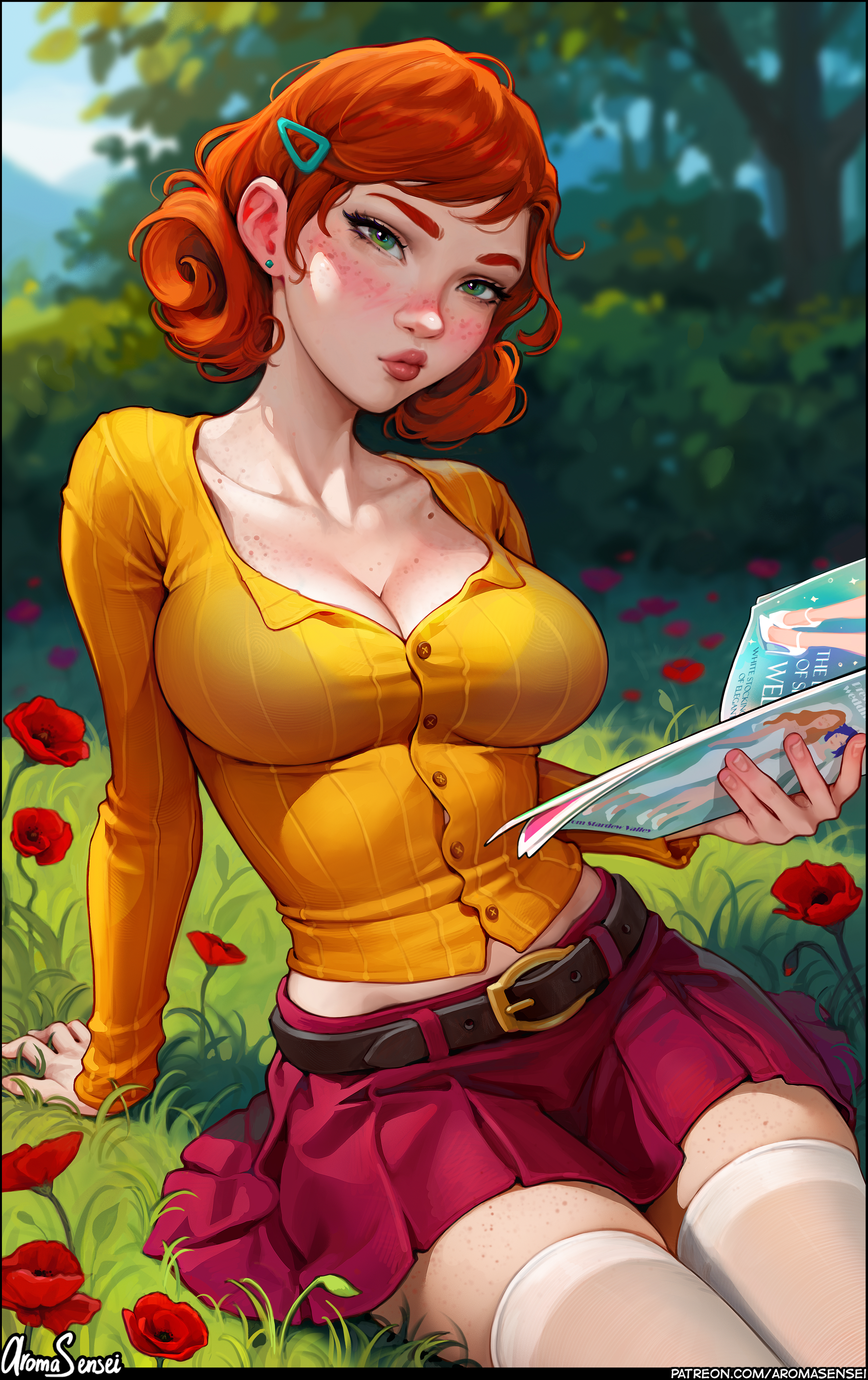 General 3145x5000 Penny (Stardew Valley) Stardew Valley video games video game girls video game characters artwork drawing fan art Aroma Sensei