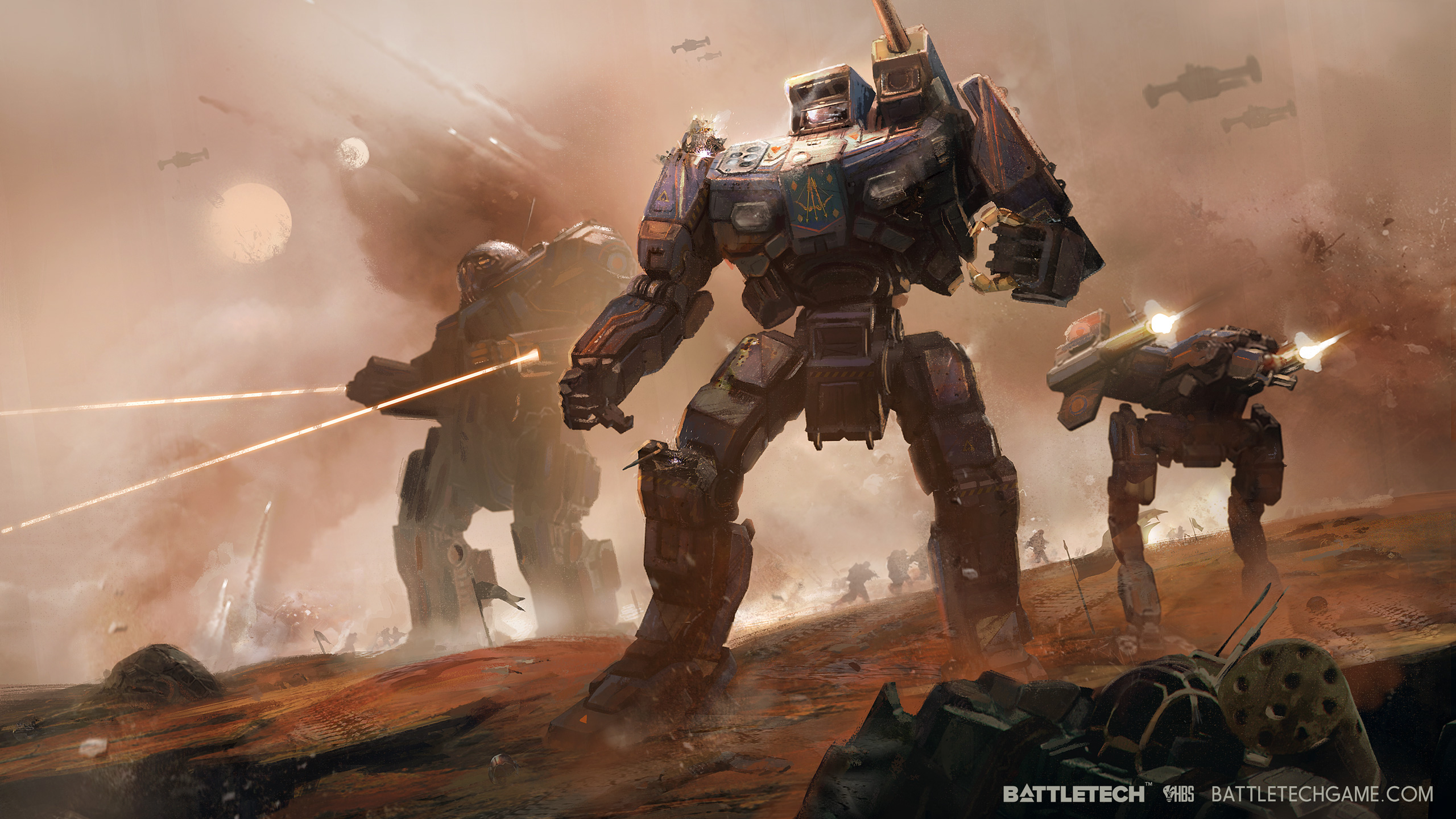 General 2560x1440 Battletech Giant Robot video game art PC gaming science fiction