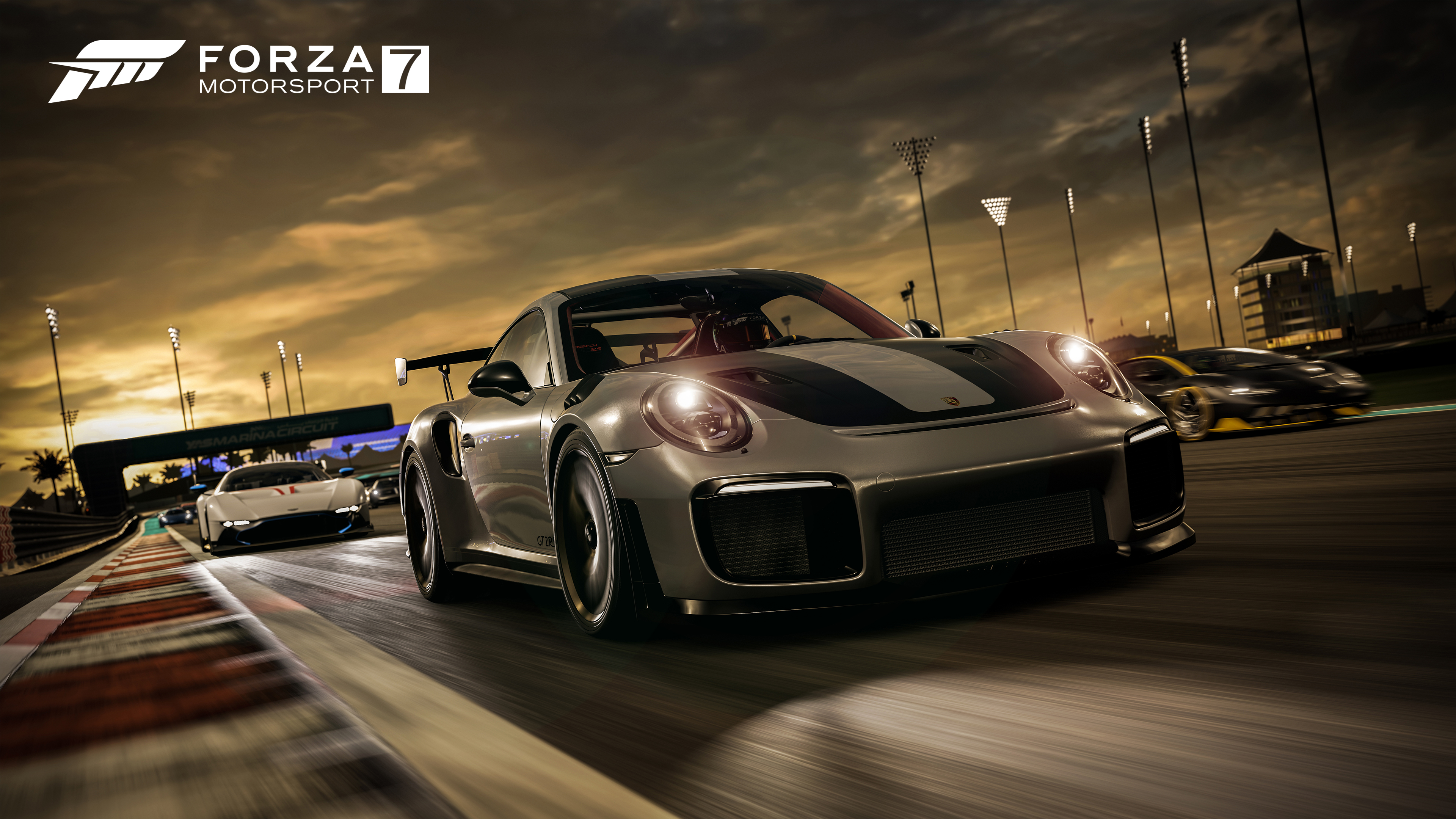 General 3840x2160 sports car Forza Motorsport 7 video games racing car Turn 10 Studios Porsche silver cars vehicle