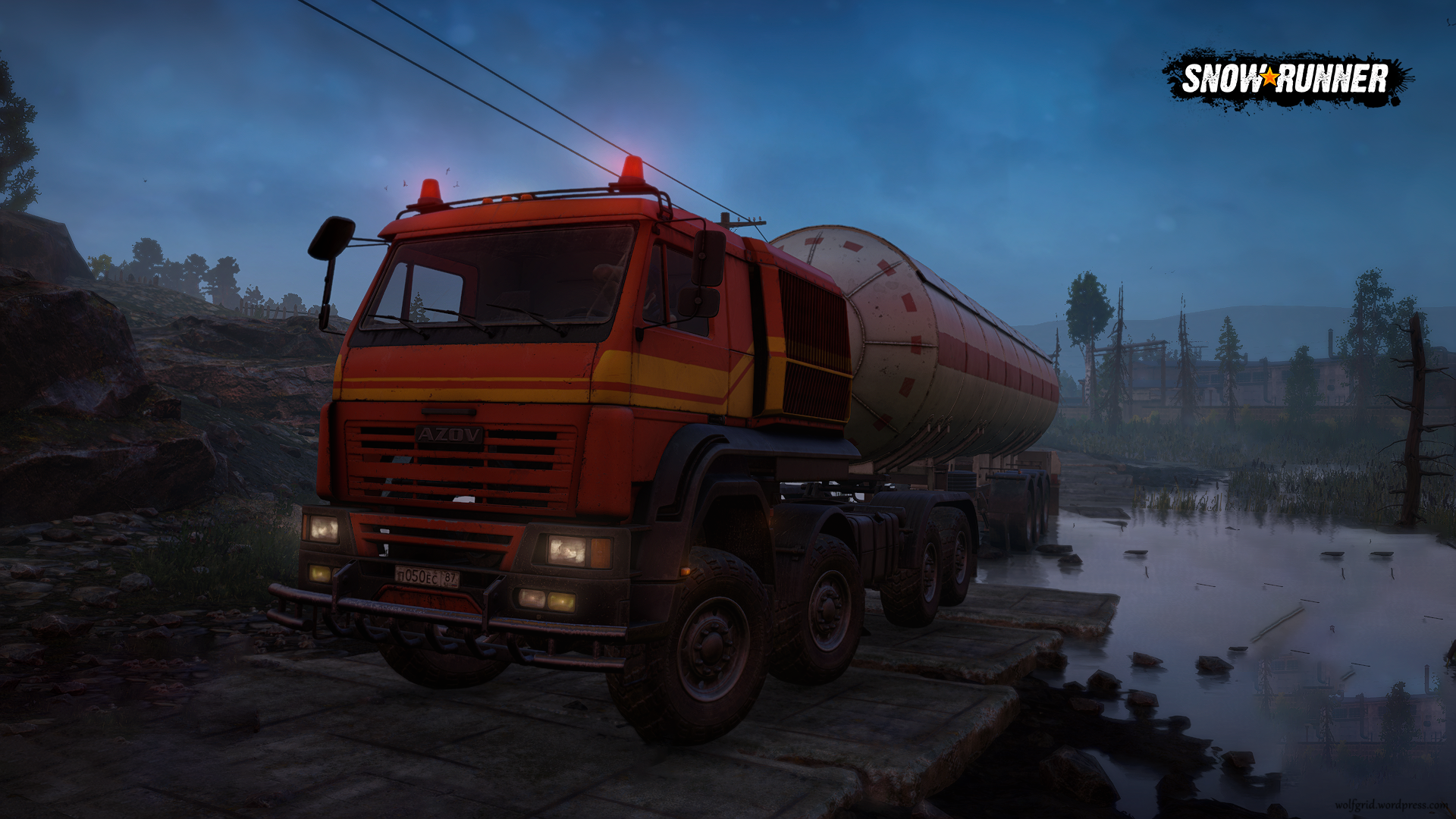 General 1920x1080 Snowrunner Epic Games video games truck PC gaming Red Truck screen shot vehicle Kamaz