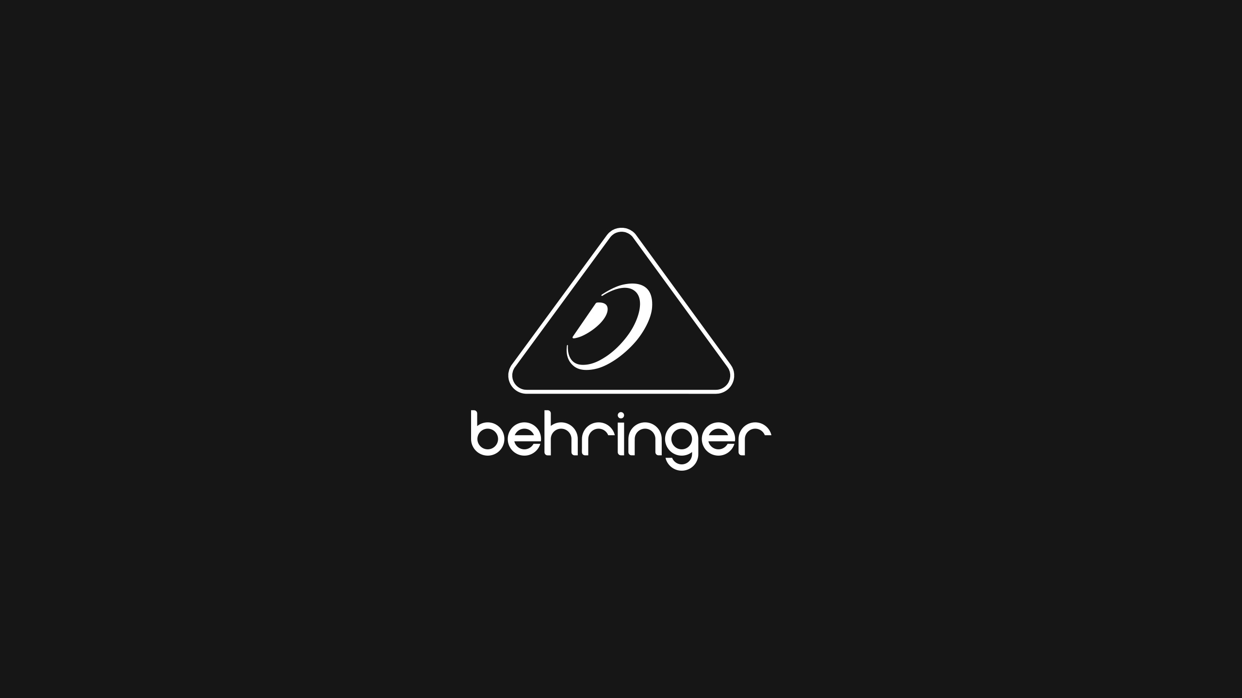 General 2560x1440 audio music sound speakers headphones Behringer black background simple background logo