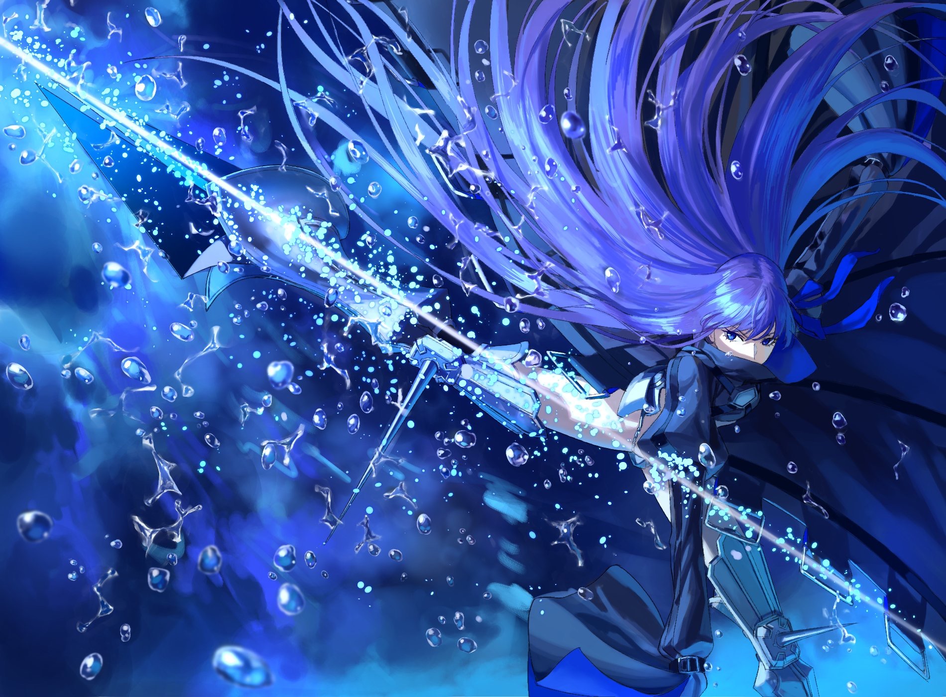 Anime 1900x1400 Fate/Grand Order Meltlilith anime girls anime purple hair long hair Fate series