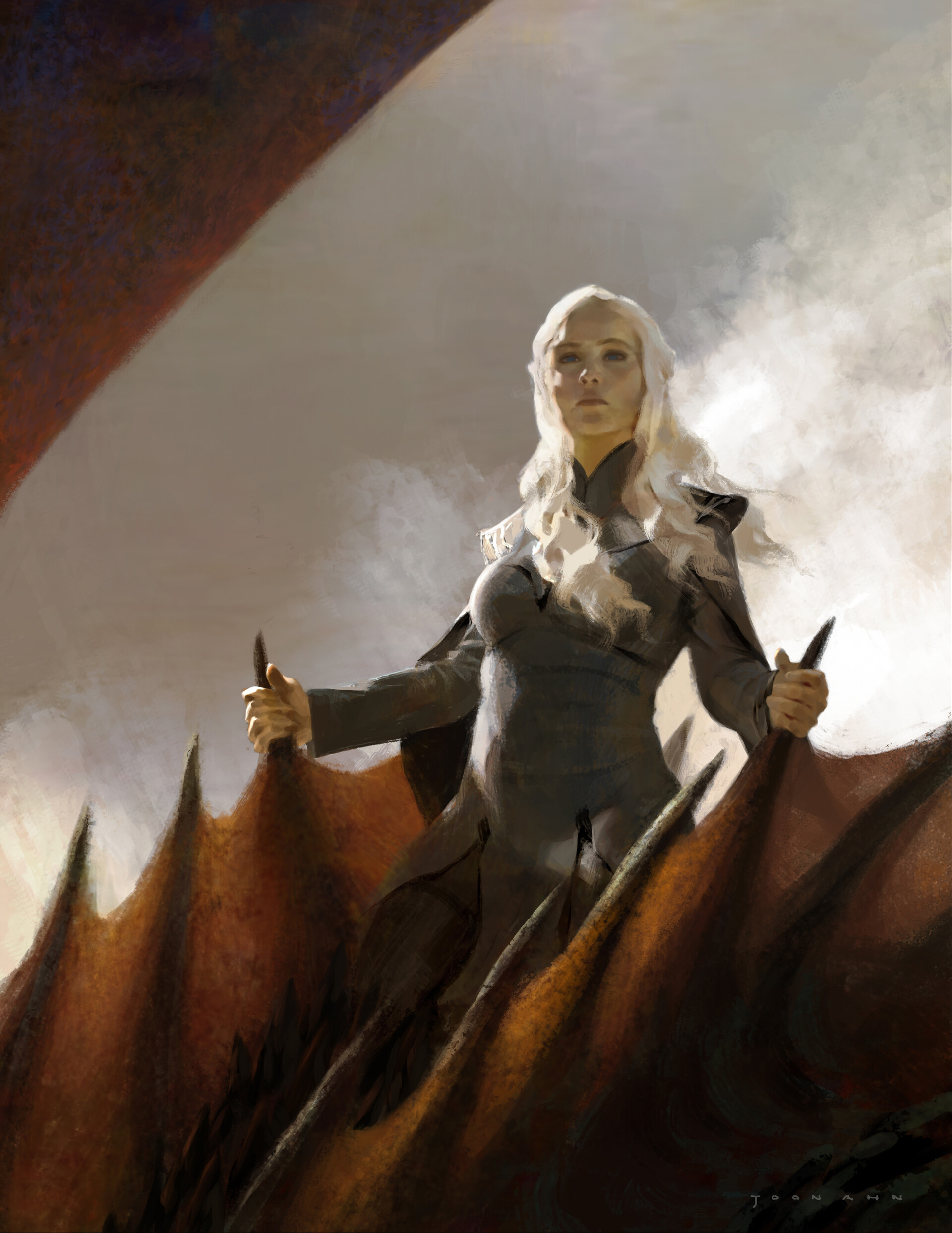 General 1920x2486 Daenerys Targaryen Game of Thrones fan art mother of dragons dragon artwork Book characters