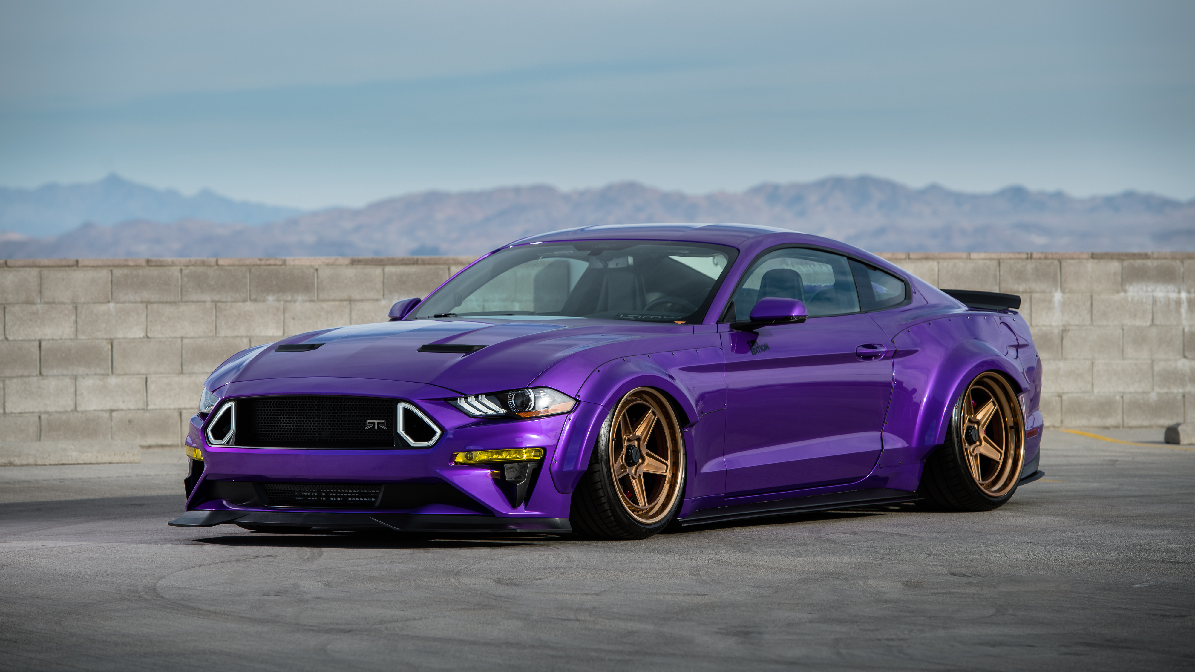 General 4000x2250 car tuning vehicle muscle cars purple cars bolt-on fender flares colored wheels Ford Mustang RTR Ford Ford Mustang Ford Mustang S550
