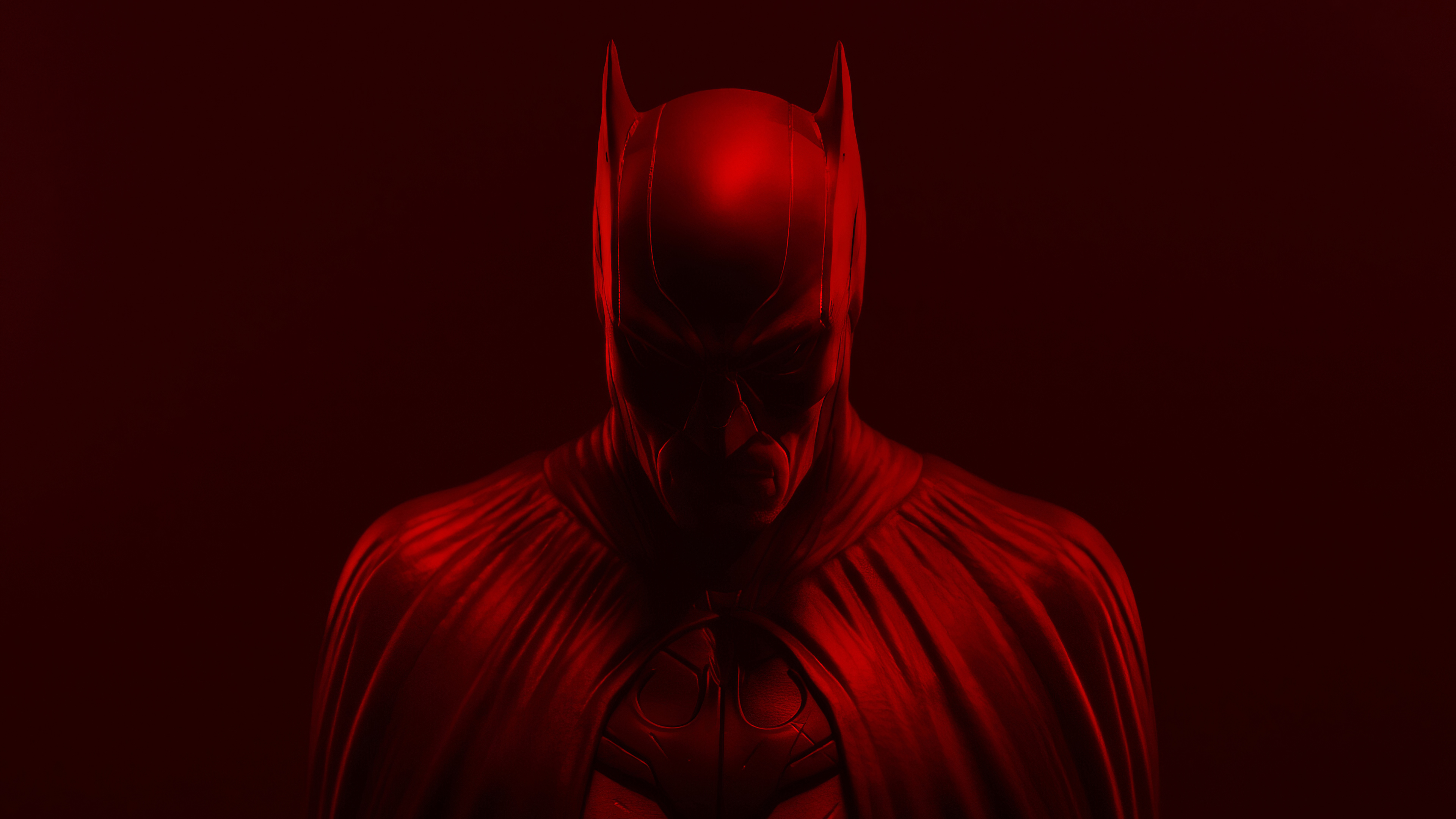 General 3840x2160 Batman artwork ArtStation red frontal view superhero