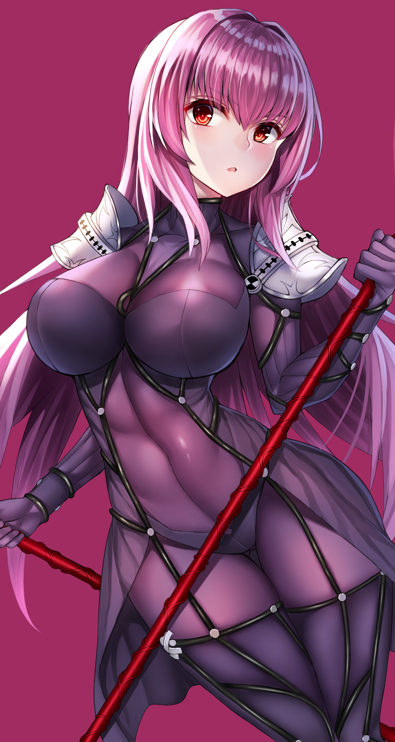 Anime 1274x2394 artwork Fate series Scathach anime girls Syoutamho bodysuit