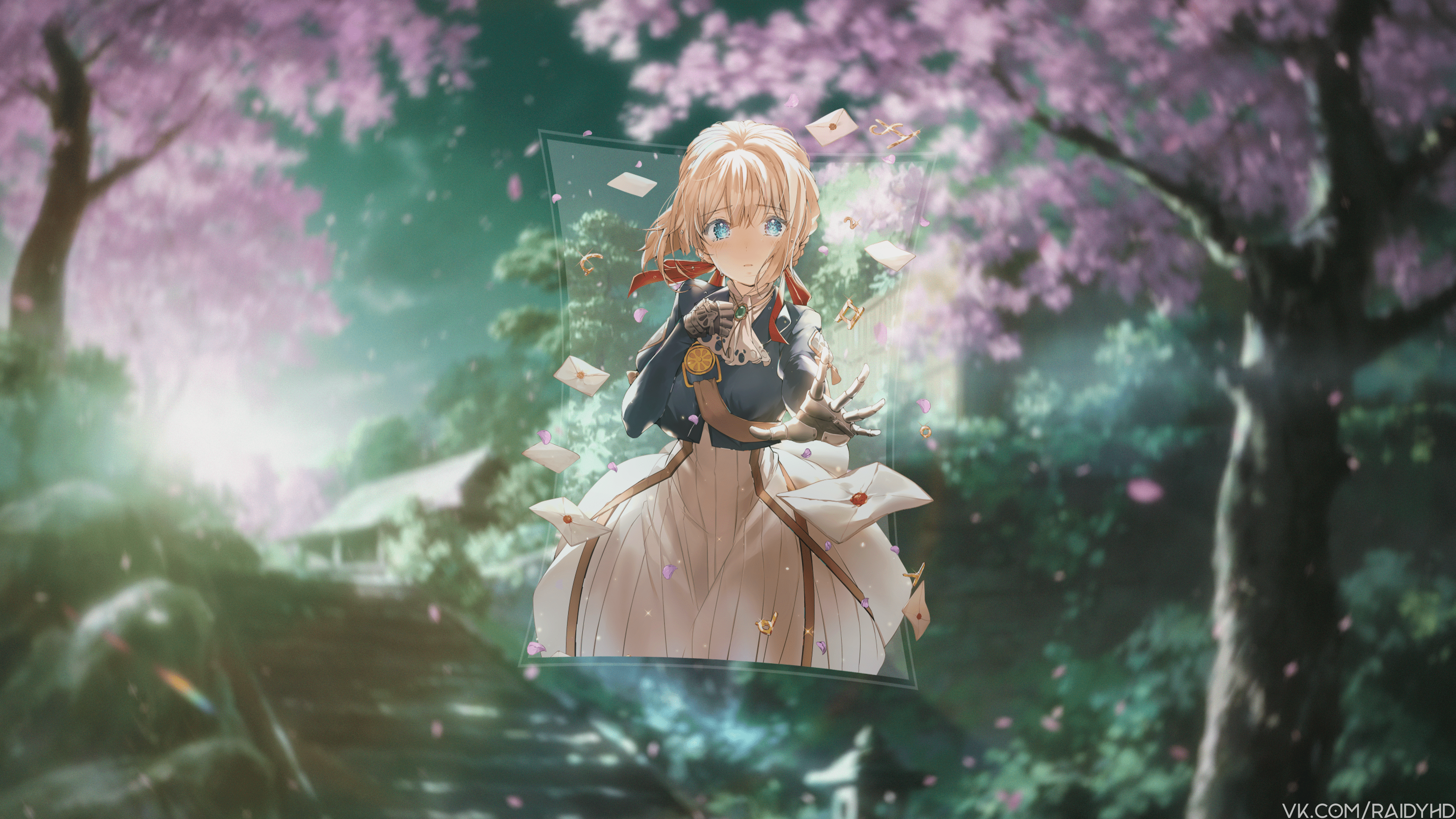 Anime 3840x2160 Violet Evergarden anime girls anime picture-in-picture