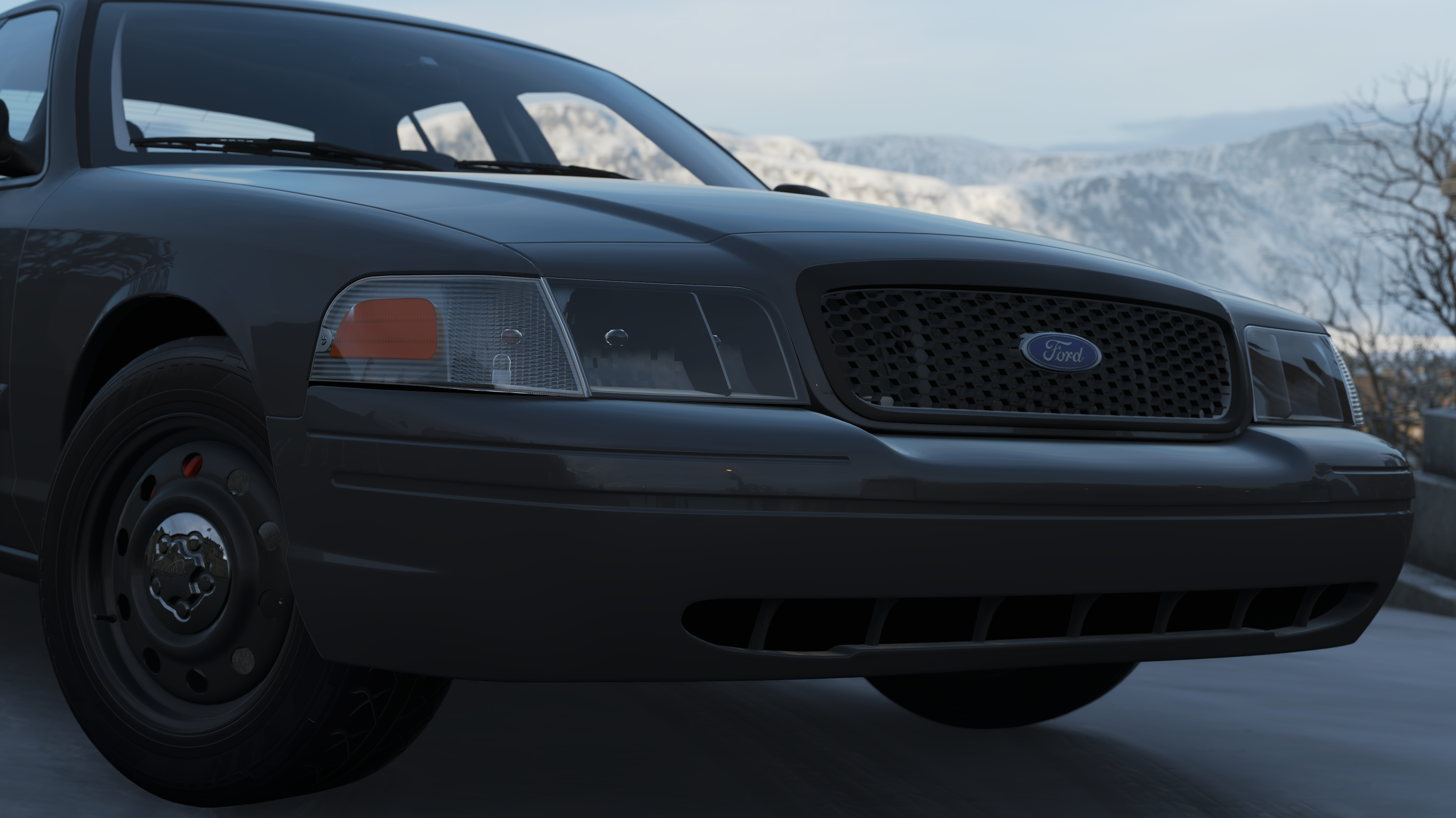 General 3840x2160 Forza Forza Horizon 4 Ford Crown Victoria Turn 10 Studios video games car vehicle black cars screen shot PC gaming