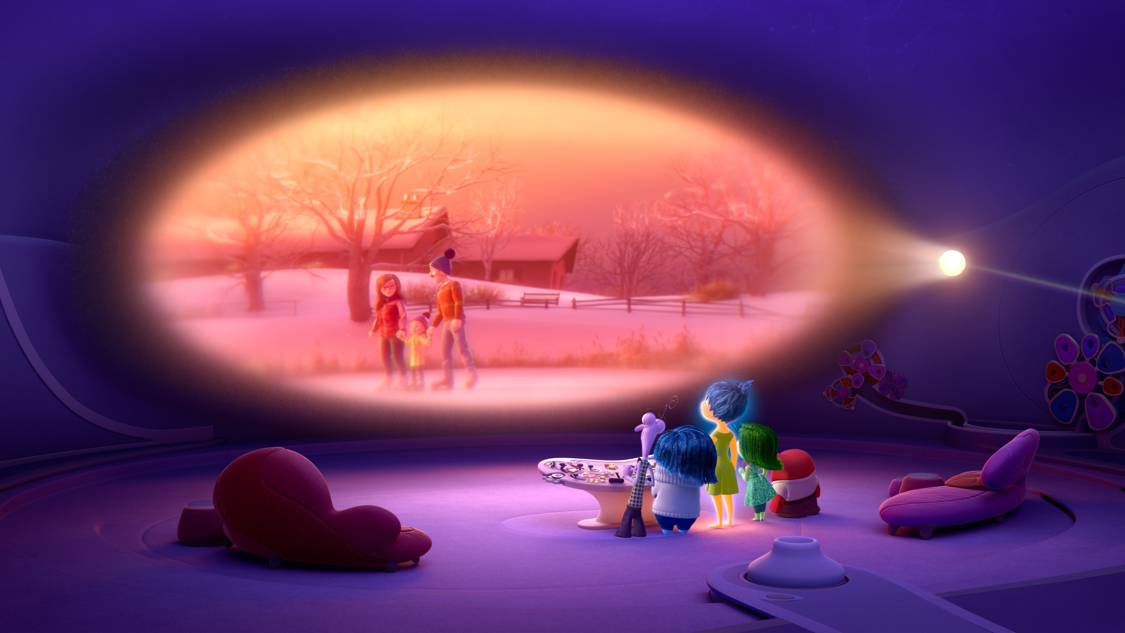 General 3840x2160 Inside Out animation movies 2015 (Year) digital art screen shot Pixar Animation Studios CGI animated movies