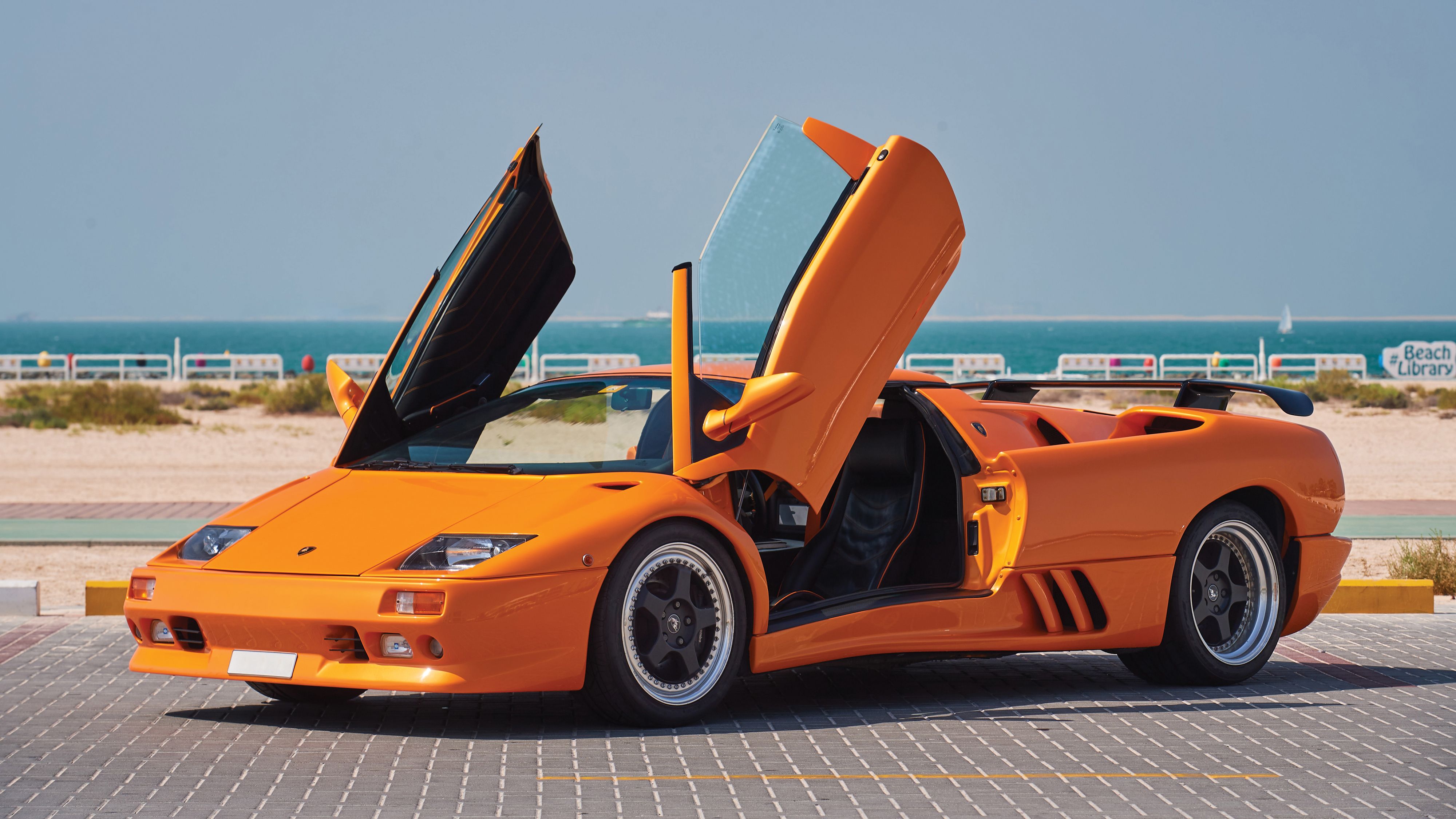 General 4000x2250 Lamborghini Lamborghini Diablo orange Roadster italian cars supercars car vehicle orange cars scissor doors