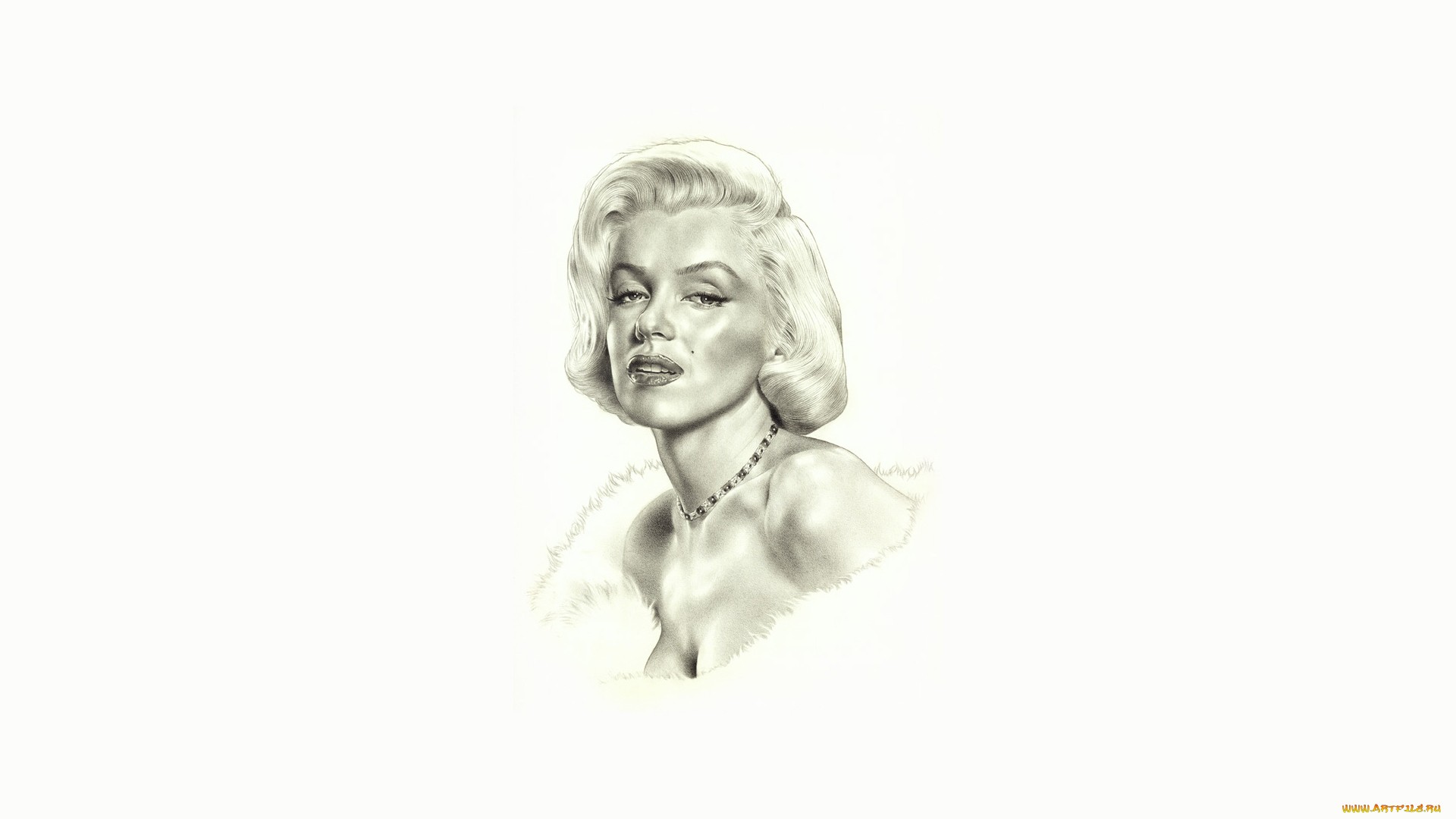 People 1920x1080 Marilyn Monroe actress celebrity women drawing simple background