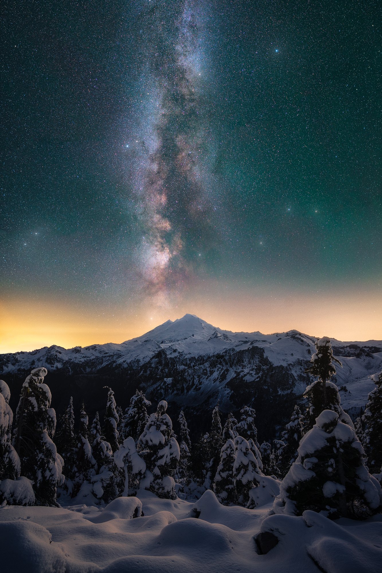 General 1333x2000 nature mountains stars Milky Way snow