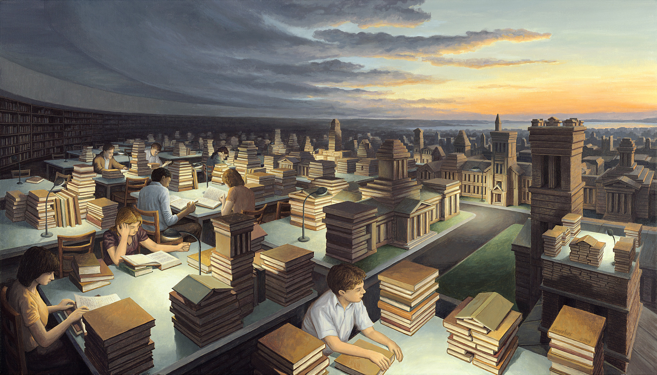 General 2100x1200 Rob Gonsalves surreal artwork library