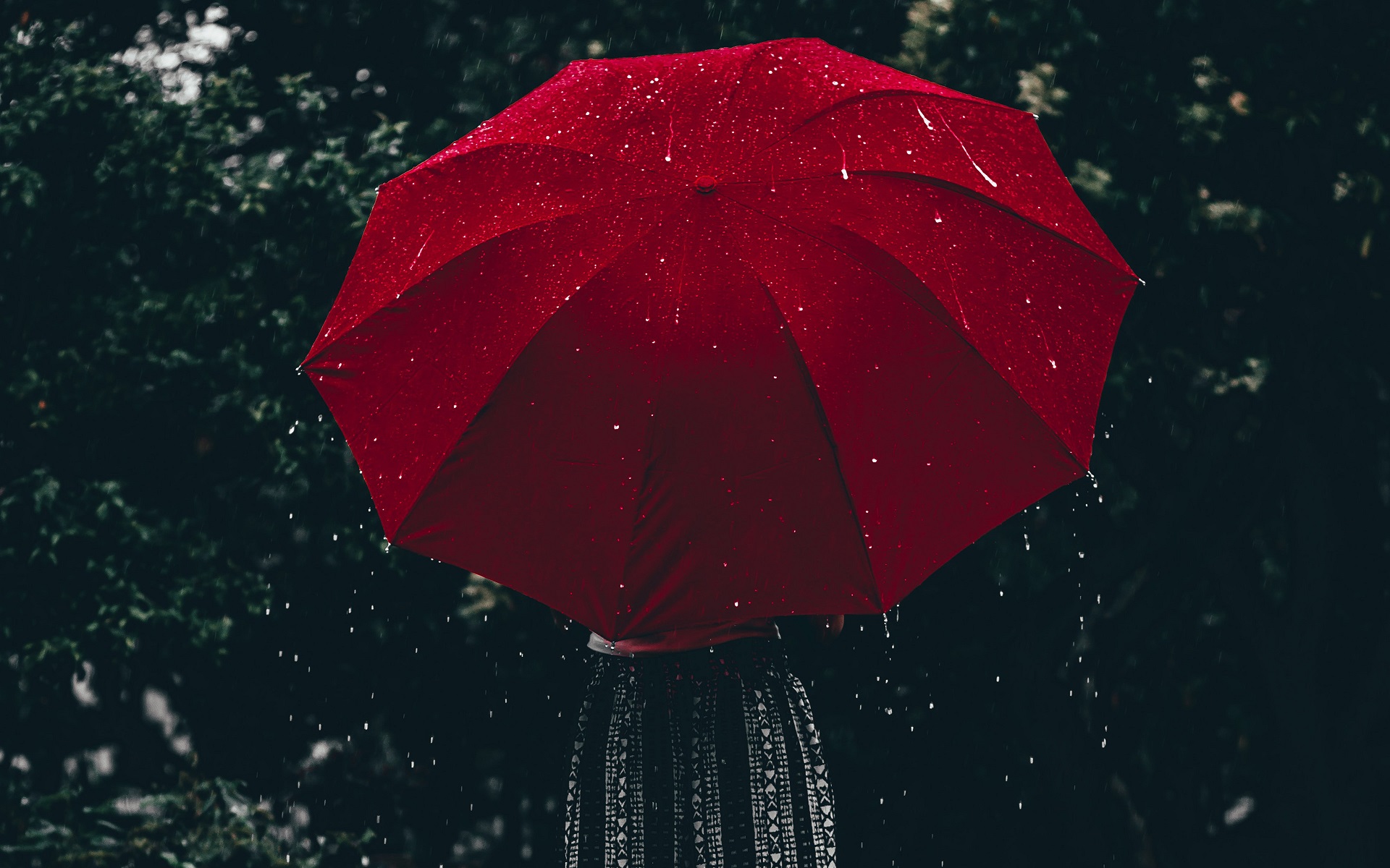General 1920x1200 rain umbrella red water drops