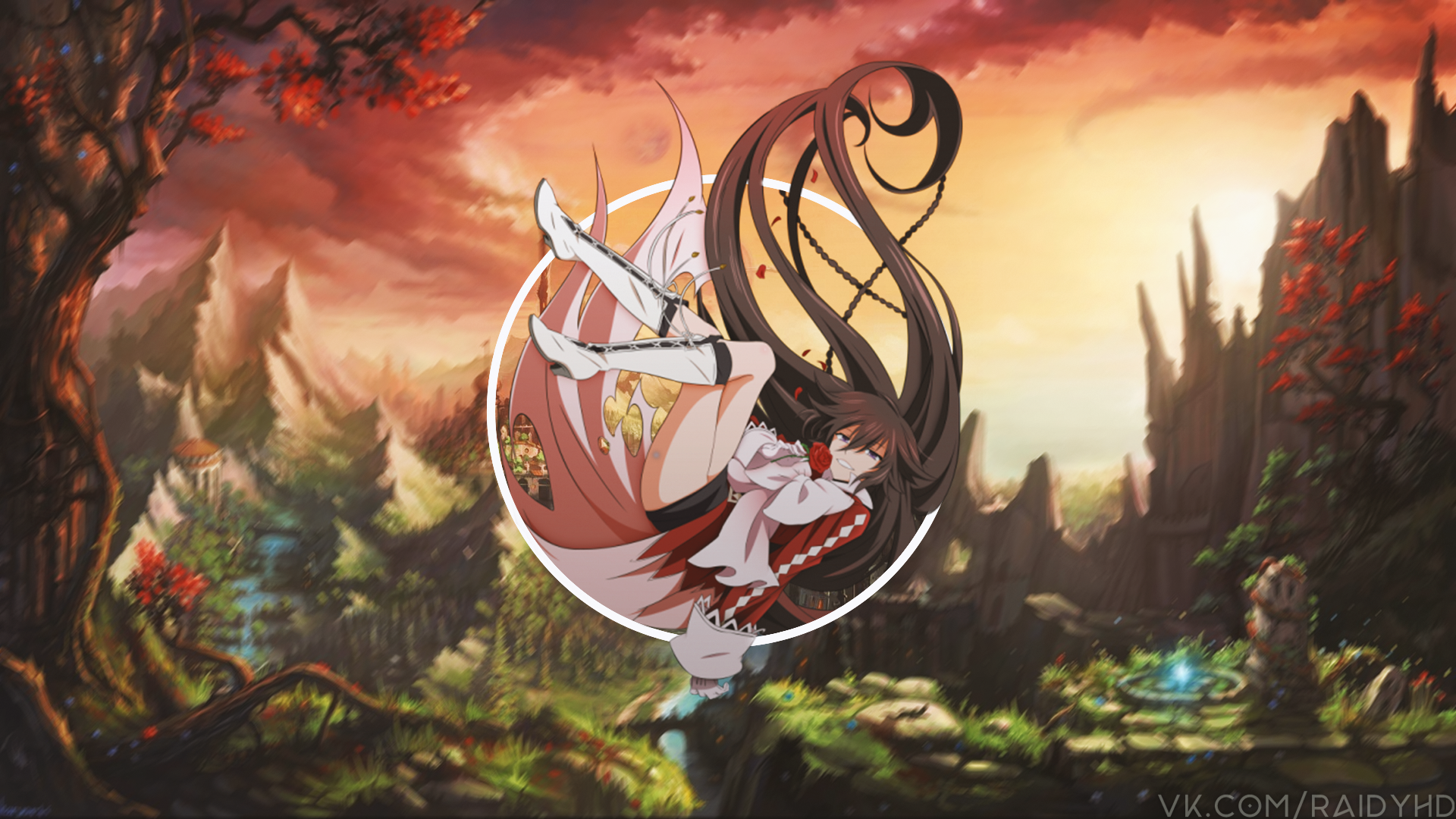 Anime 1920x1080 anime anime girls picture-in-picture Alice Baskerville Pandora Hearts