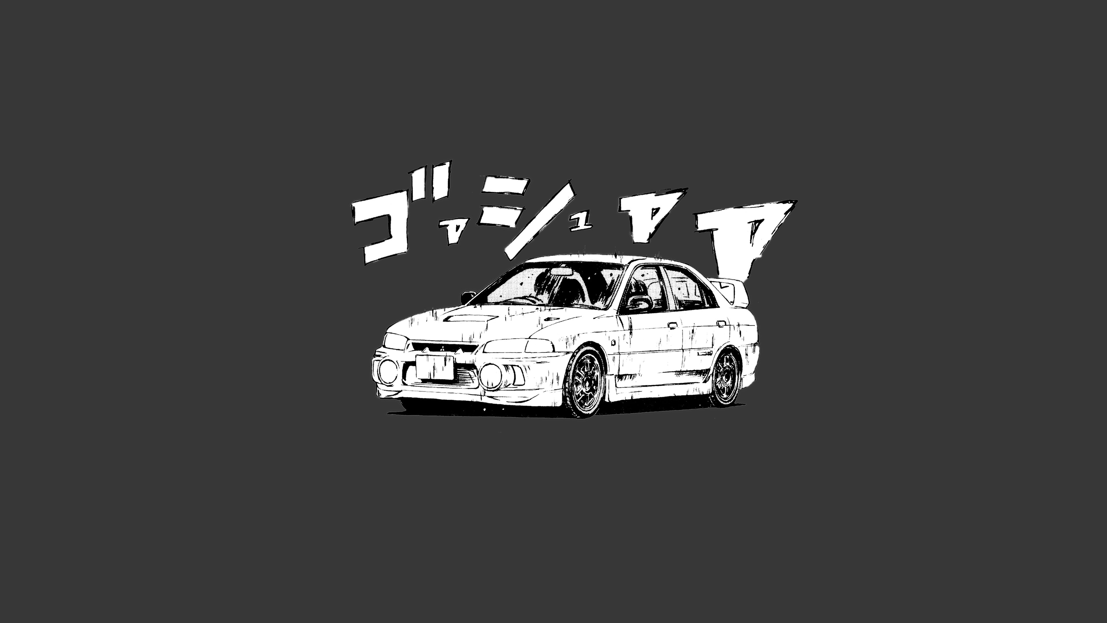 Anime 3840x2160 Initial D car artwork vehicle
