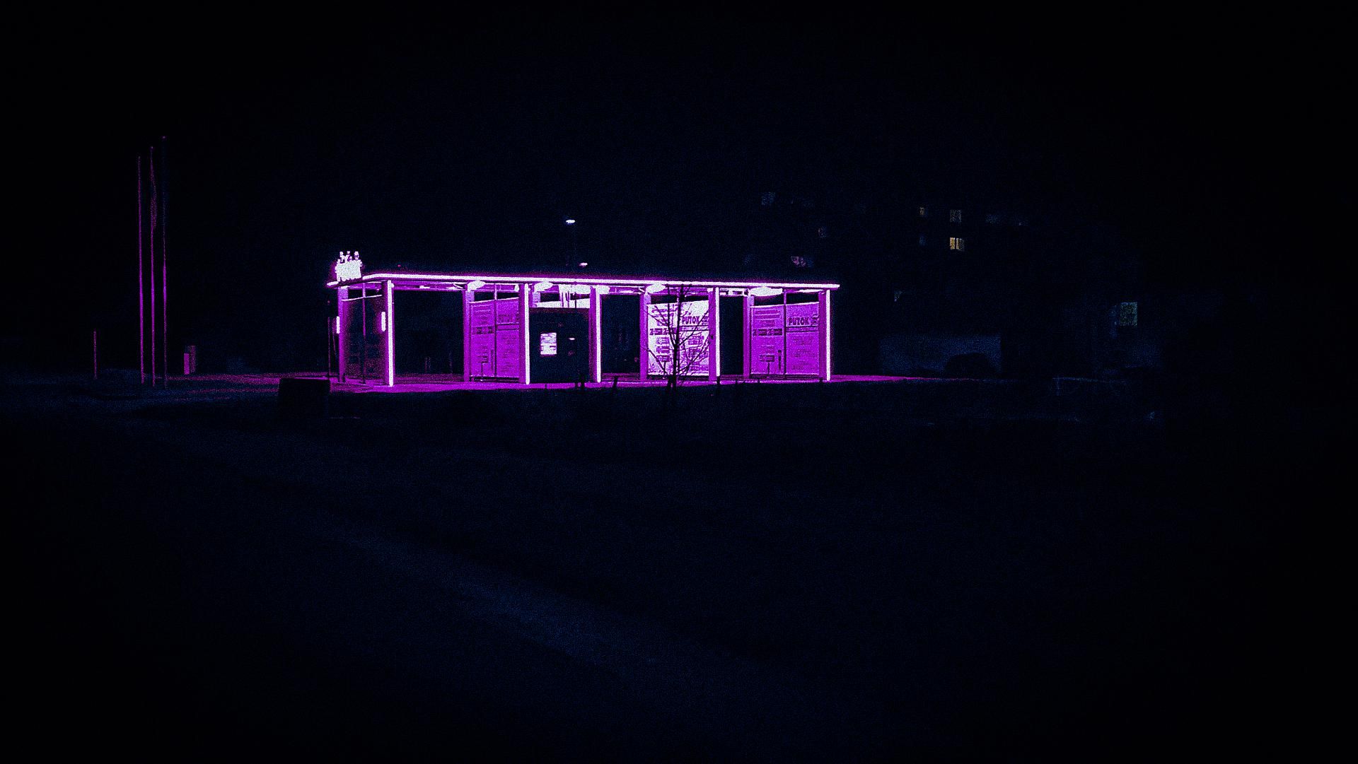 General 1920x1081 vaporwave neon dark night artwork purple