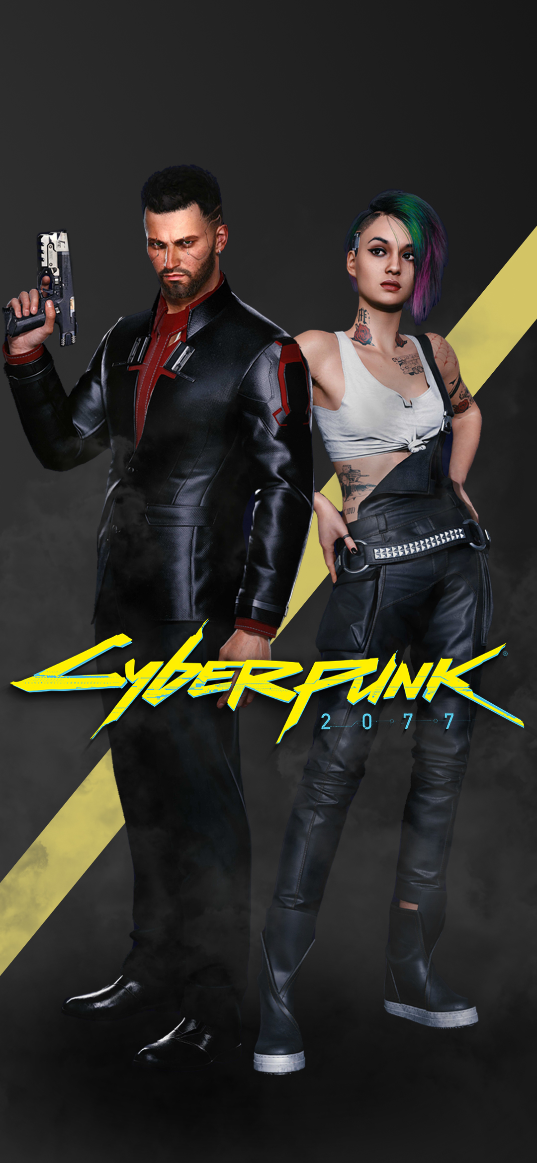 General 1080x2340 cyberpunk Cyberpunk 2077 Judy Alvarez CD Projekt RED simple background portrait display video game characters