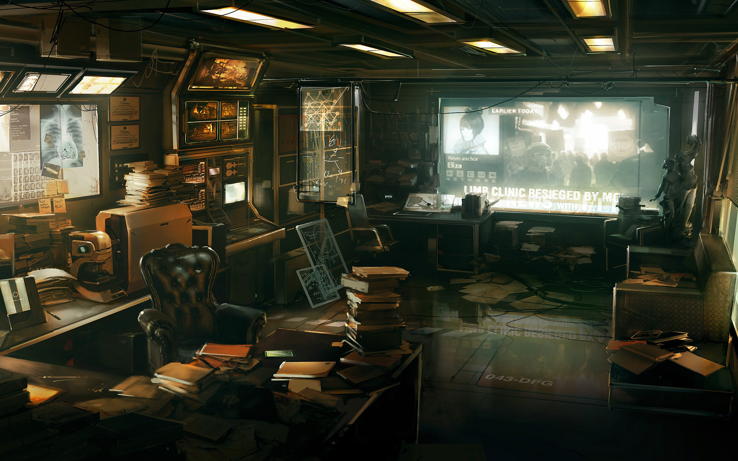 General 2560x1600 Deus Ex Deus Ex: Human Revolution video games PC gaming science fiction video game art