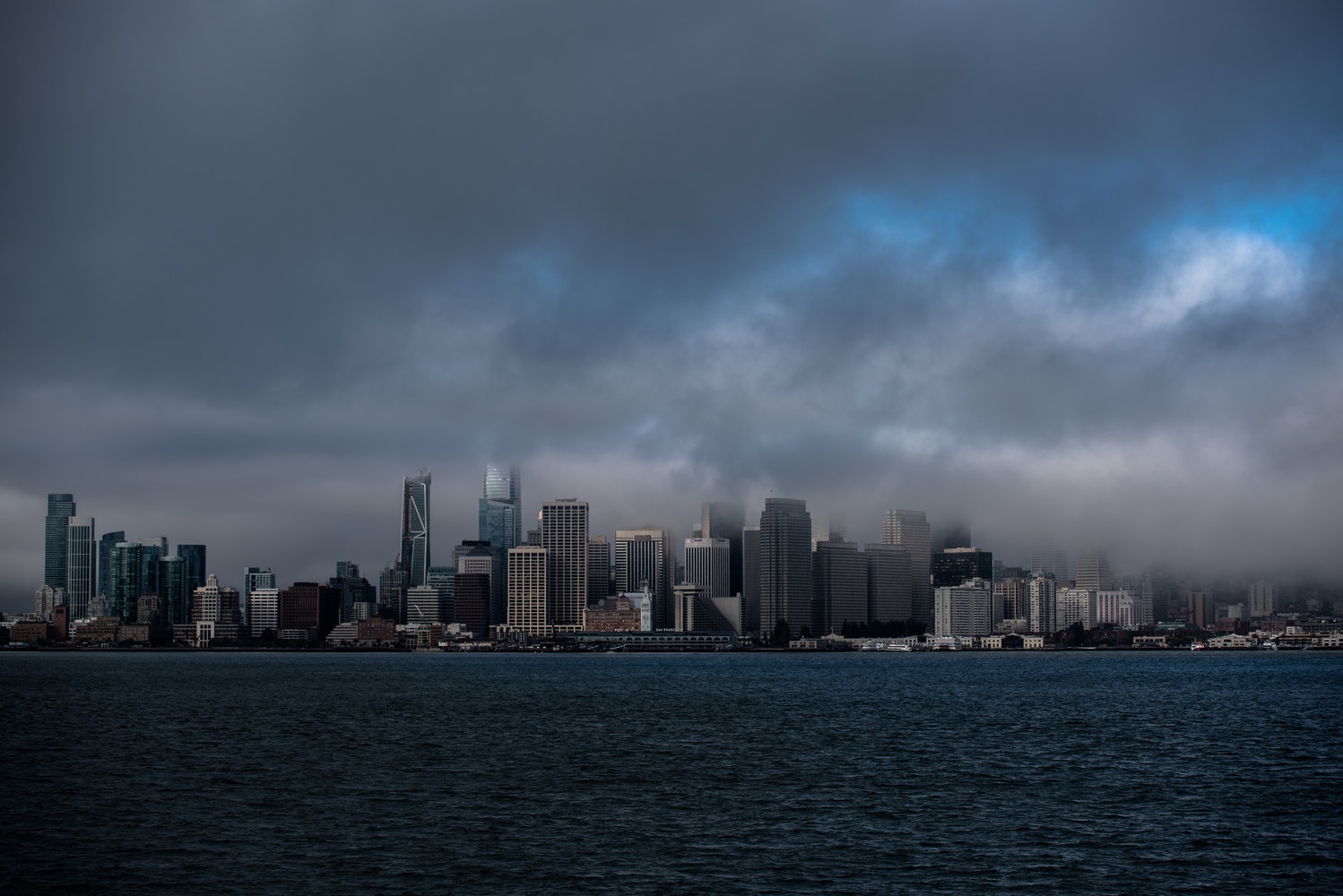 General 1498x1000 clouds sea city cityscape San Francisco USA building