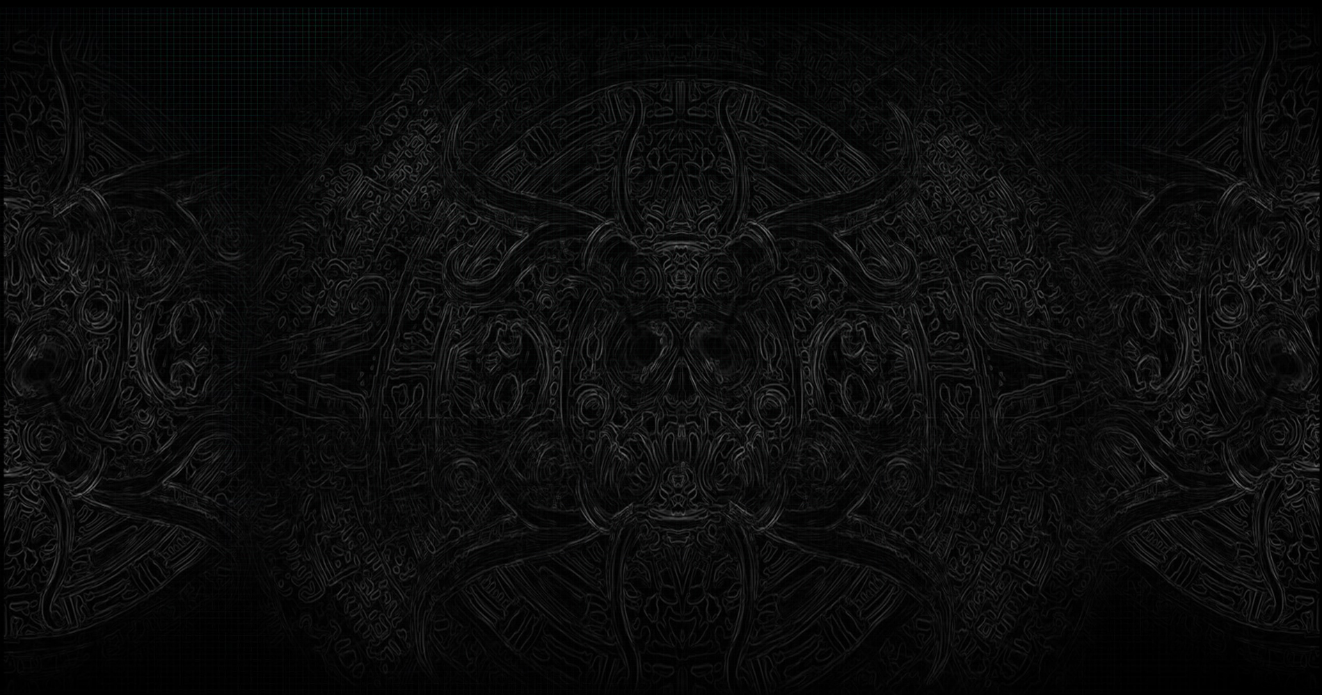General 1900x1000 skull demon dark artwork fantasy art black symmetry