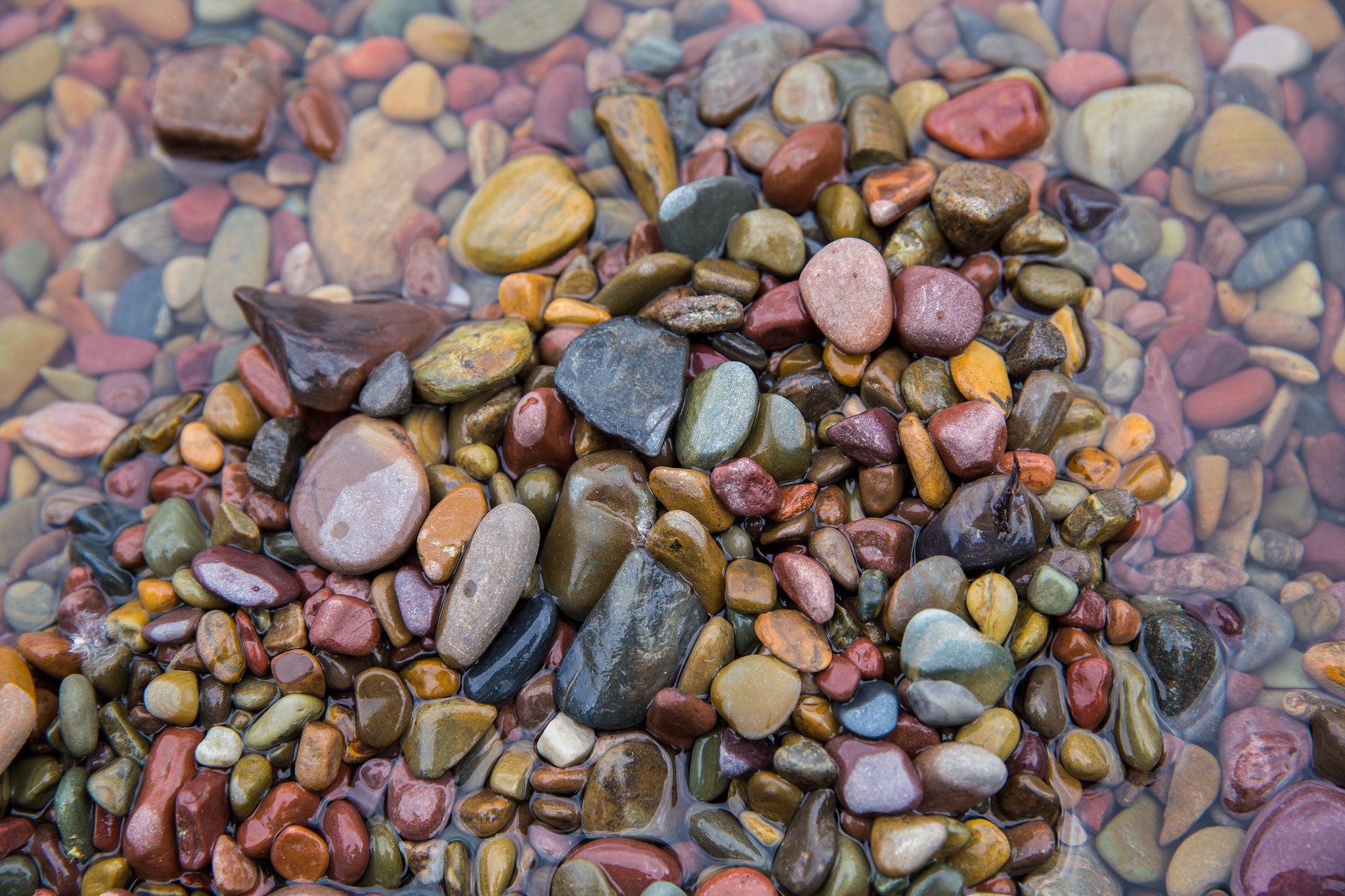 General 2048x1365 water outdoors stones colorful wet closeup