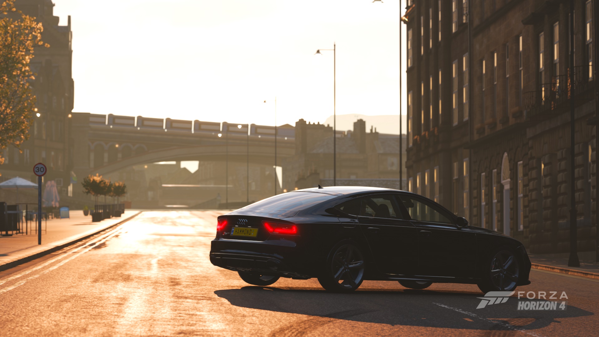 General 1920x1080 Forza Horizon 4 Audi RS7 Audi car video games black cars vehicle Forza screen shot