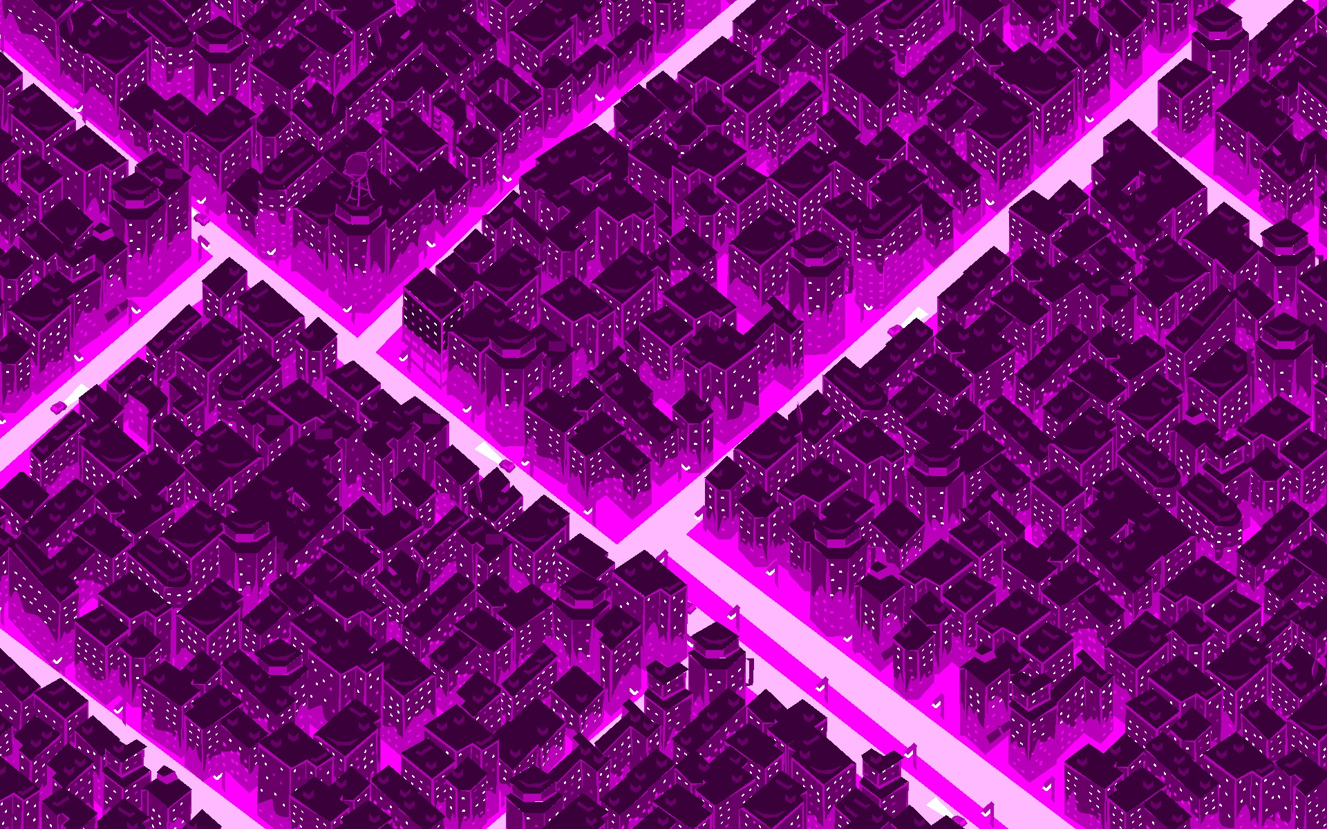General 1920x1200 synthwave colorful digital art city cityscape purple pink