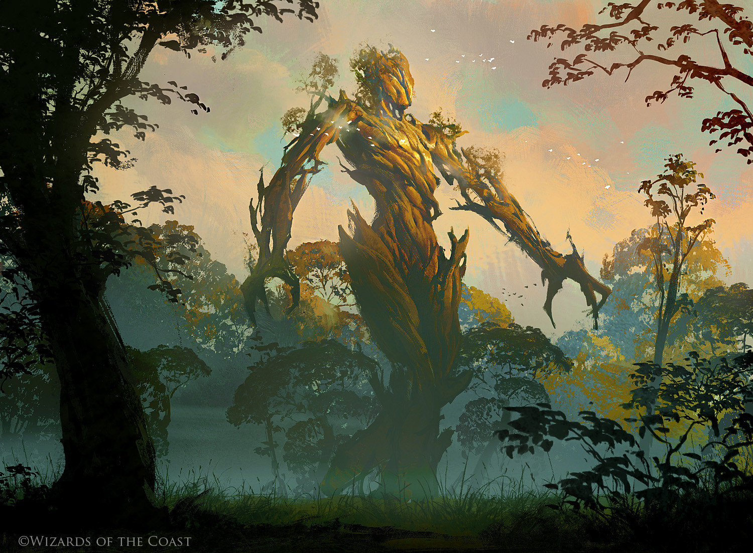 General 1500x1102 Greg Rutkowski fantasy art creature trees nature forest