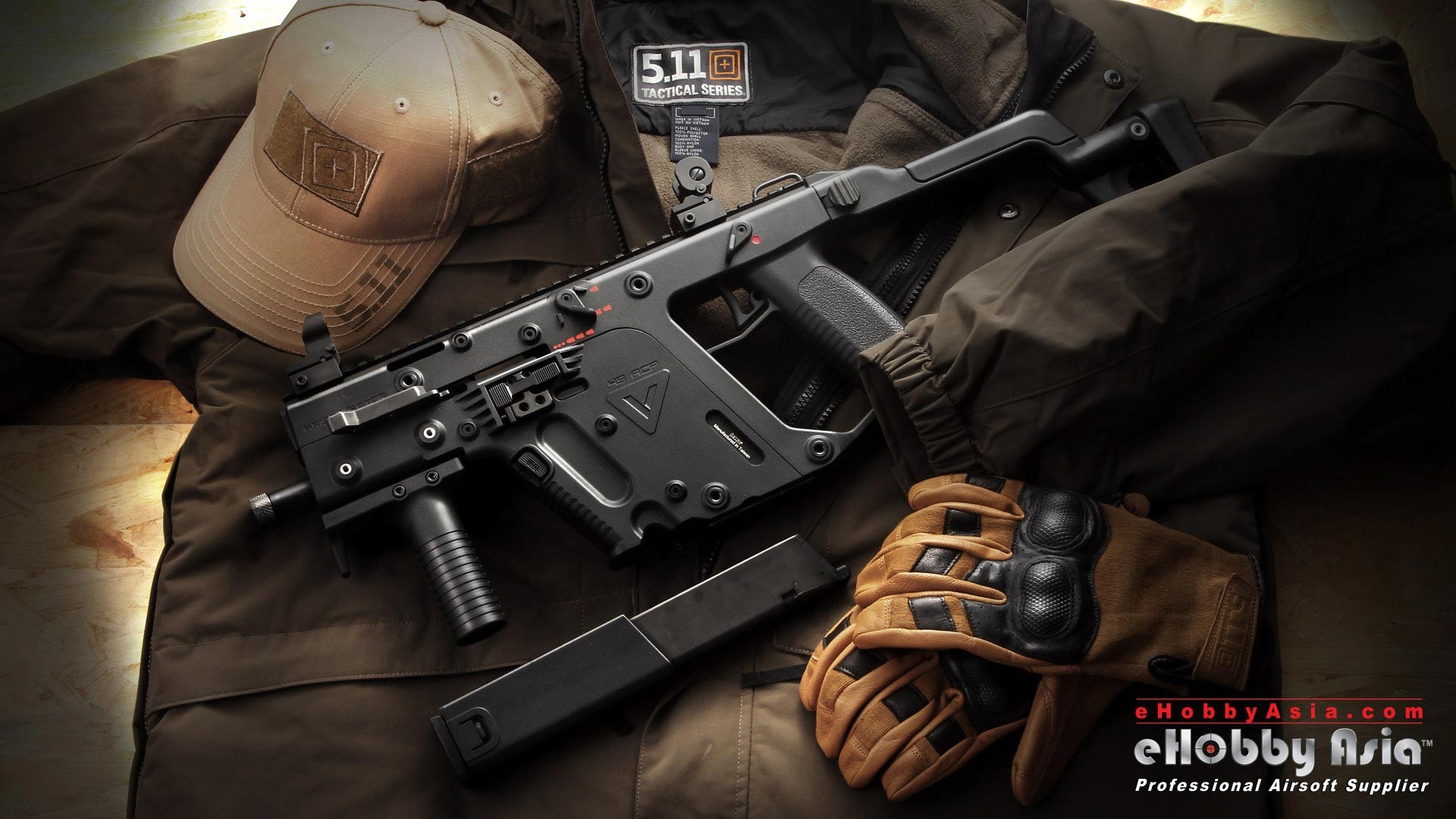 General 1920x1080 weapon gloves hat Kriss Vector submachine gun military