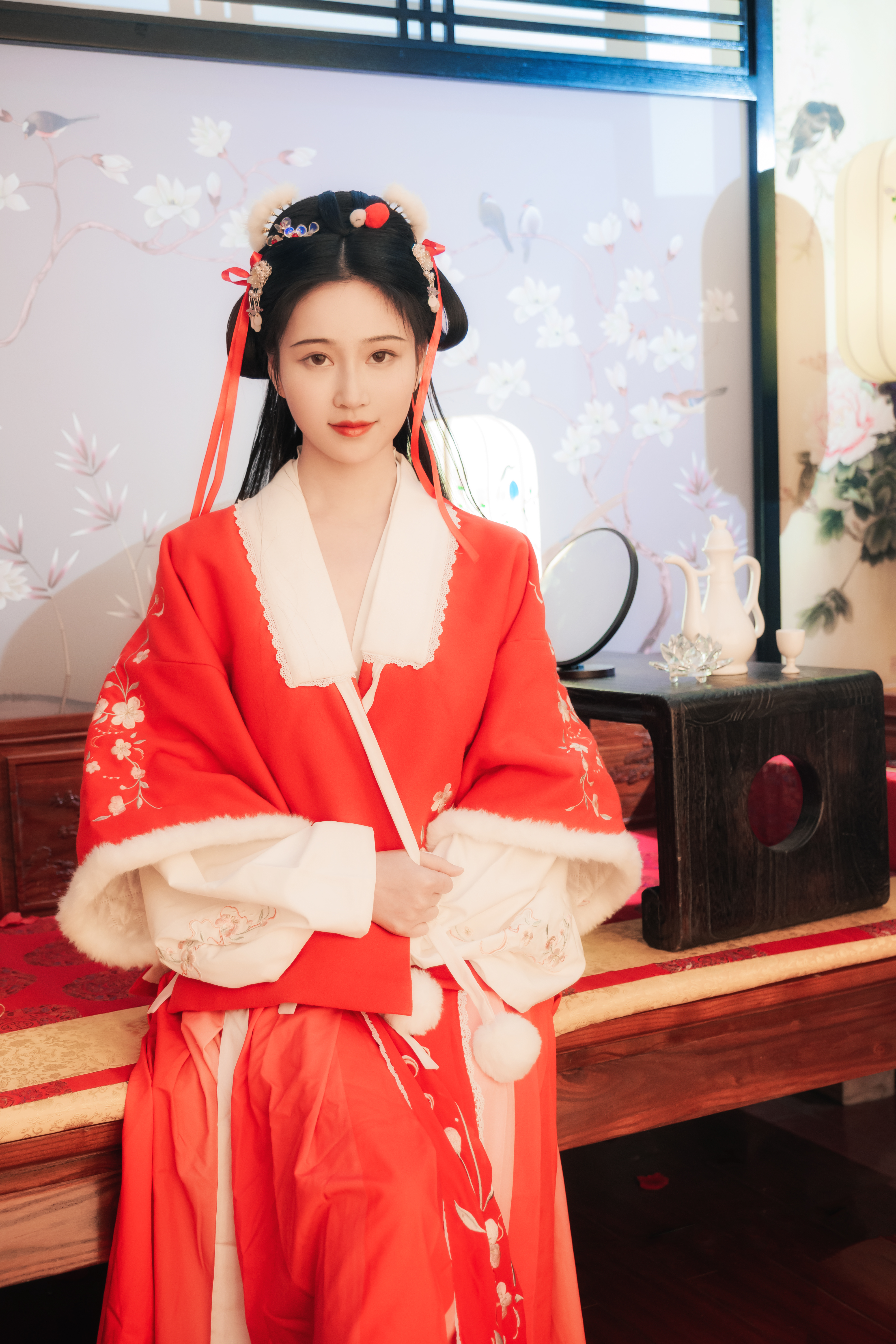 People 4000x6000 Asian Chinese clothing Chinese model Chinese dress women model Traditional Chinese clothing Nian Nian hanfu