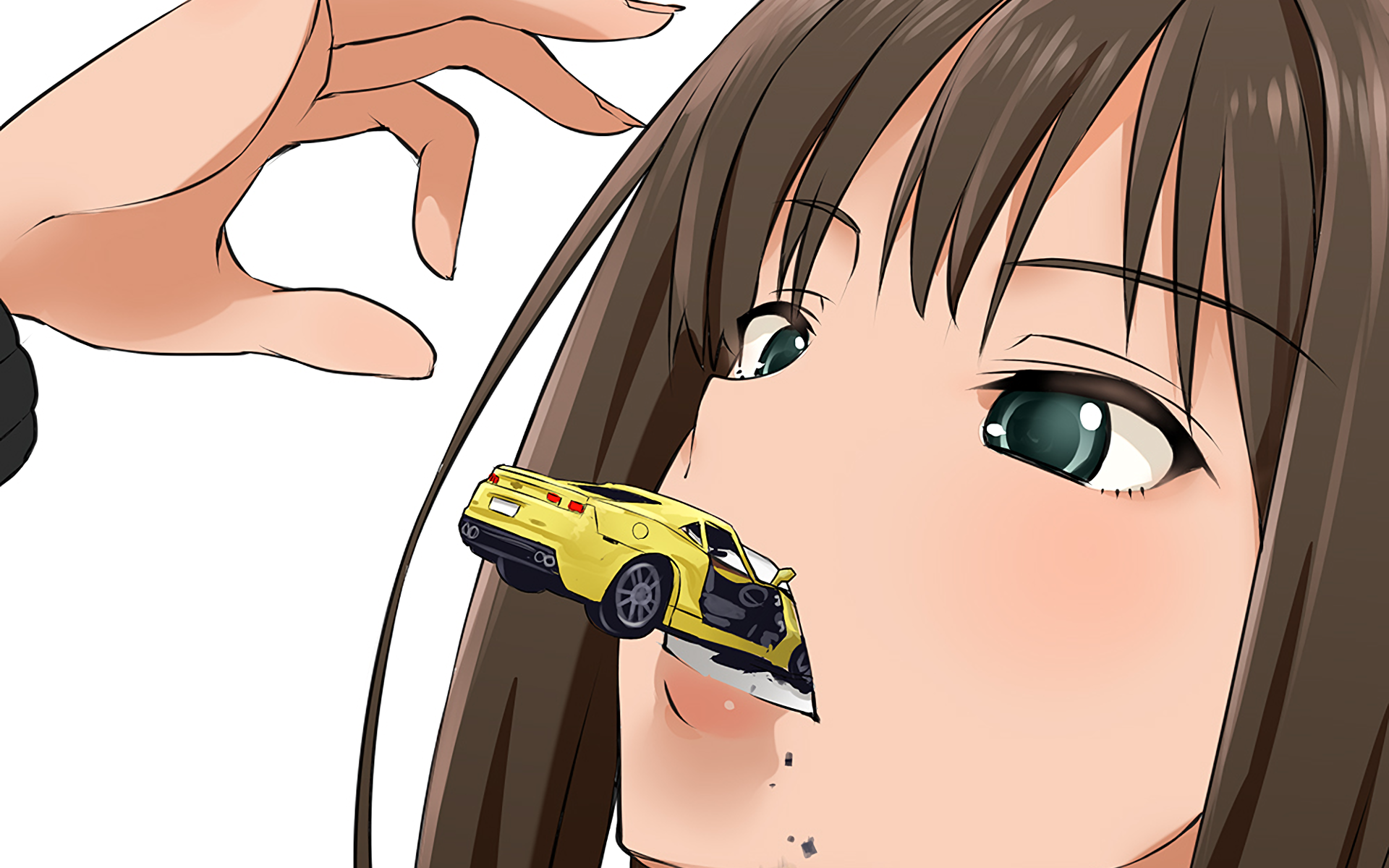 Anime 1920x1200 THE iDOLM@STER: Cinderella Girls Shibuya Rin car anime girls eating anime girls THE iDOLM@STER