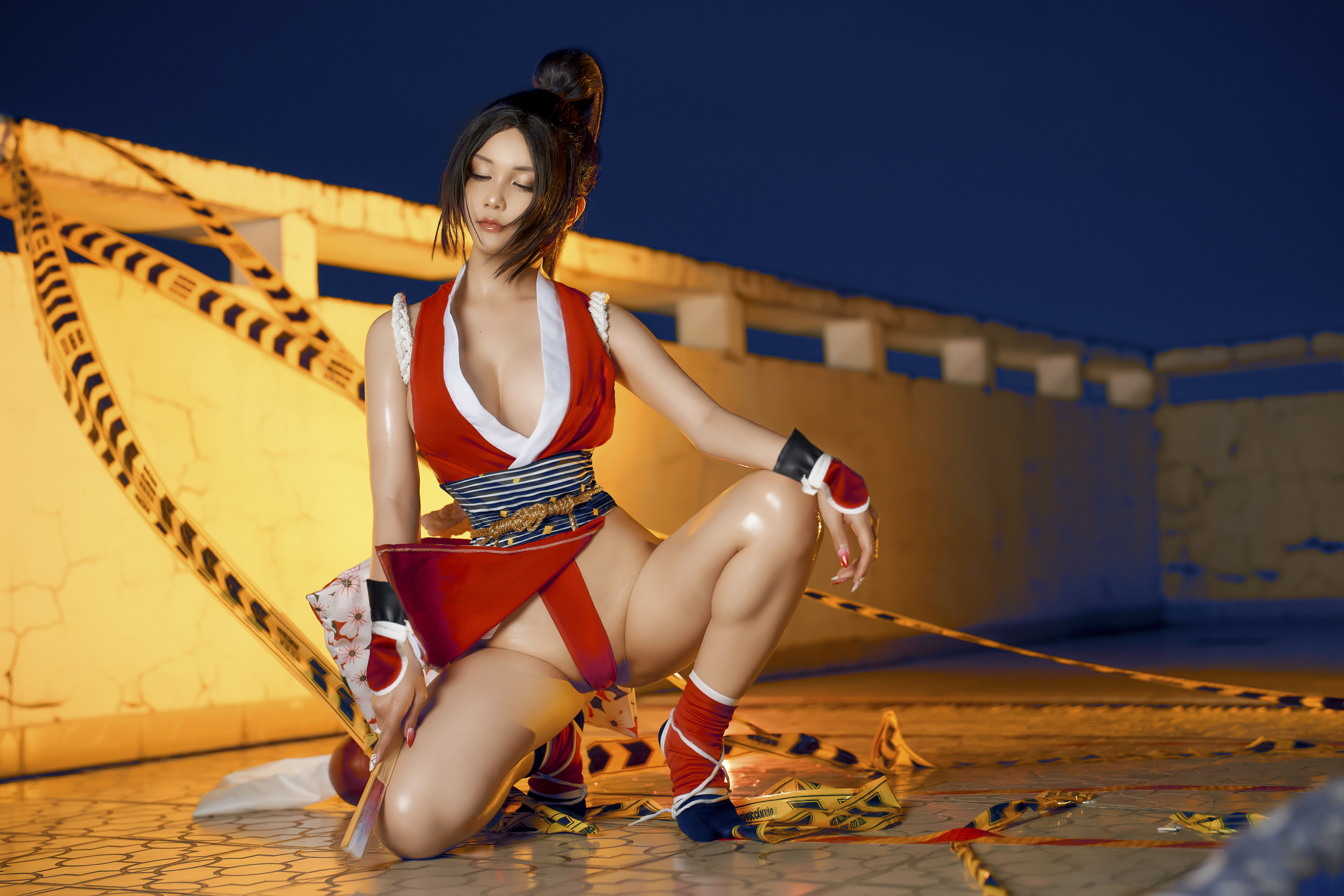 People 3000x2000 Joyce Lin2x women model cosplay Mai Shiranui King of Fighters video games video game girls